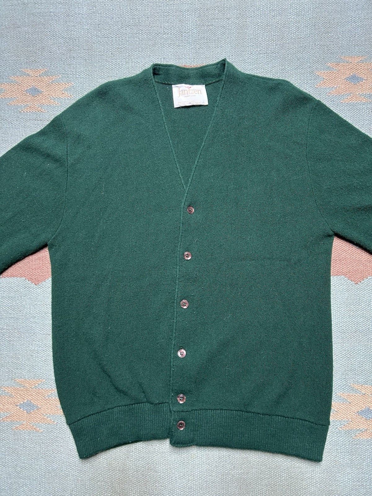 Vintage Vintage jantzen button cardigan sweater acrylic wool knit L Size US L / EU 52-54 / 3 - 2 Thumbnail
