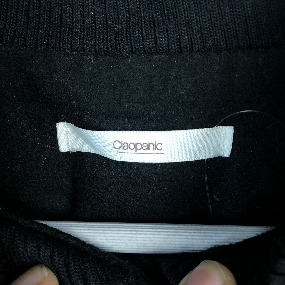 Ciaopanic Ciao Panic Black Long Bombers Jacket #A1307 Size S / US 4 / IT 40 - 9 Thumbnail