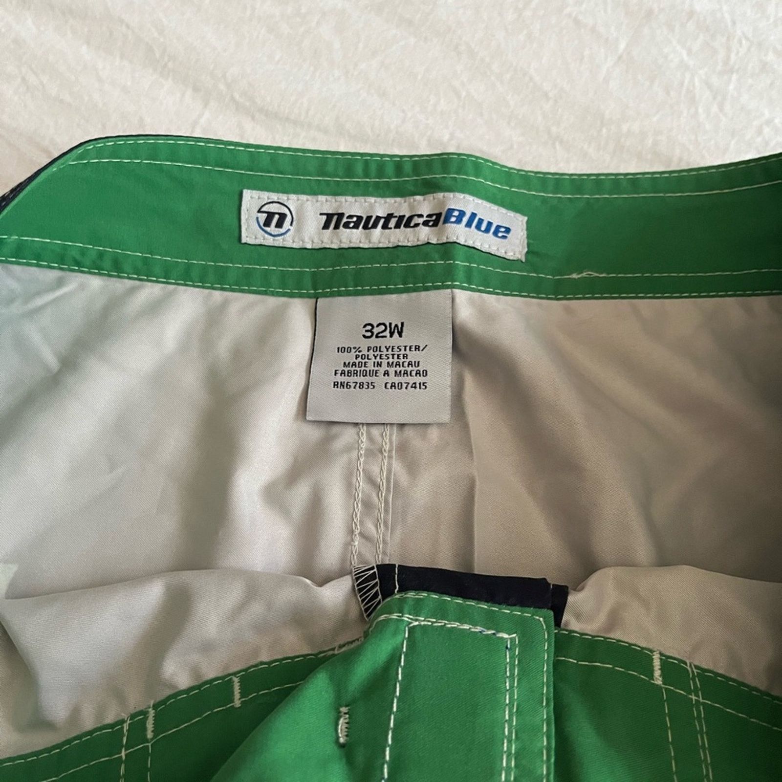Nautica Nautica Swim Trunks Blue Board Shorts Size 32 Small NWT Size US 32 / EU 48 - 3 Thumbnail