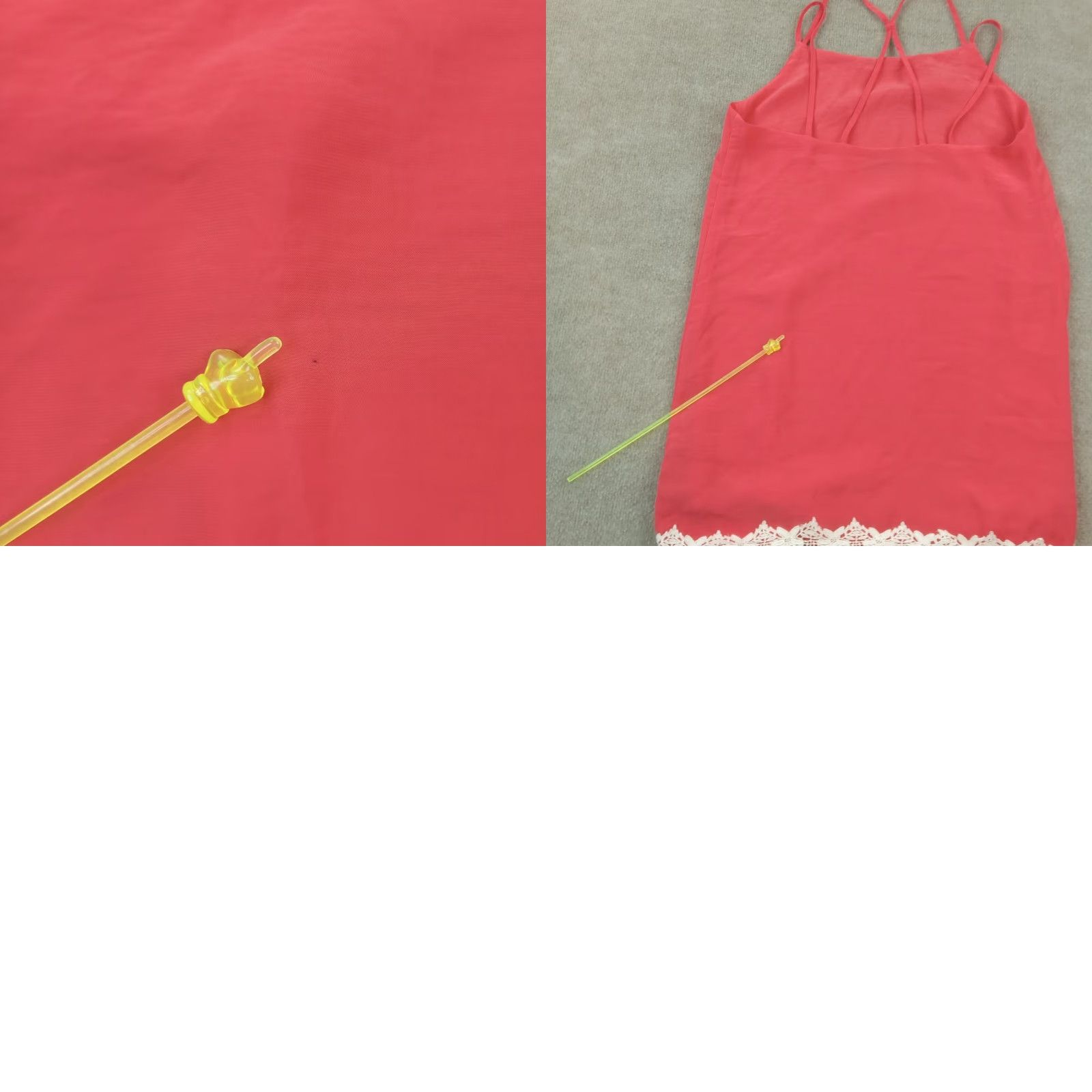Pinko Karen Zambos Dress Womens Size Medium Pink Shift Sleeveless Doily Lace Flow Size M / US 6-8 / IT 42-44 - 8 Thumbnail