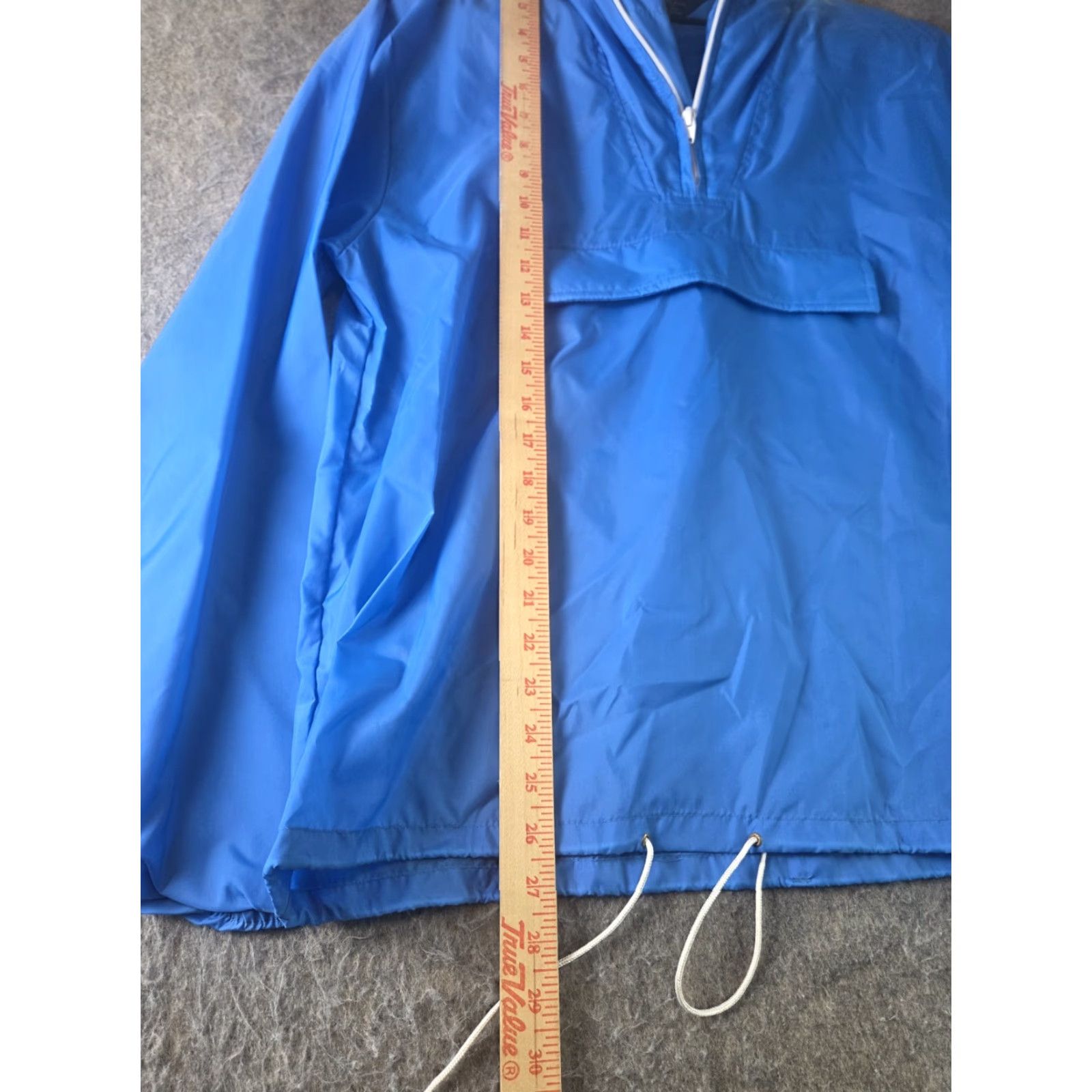 Sears VINTAGE Sears Windbreaker Half-Zip Hooded Blue Lightweight Sz Large Mens Regular 80s 90s Zip Pocket Nylon Size US L / EU 52-54 / 3 - 7 Thumbnail
