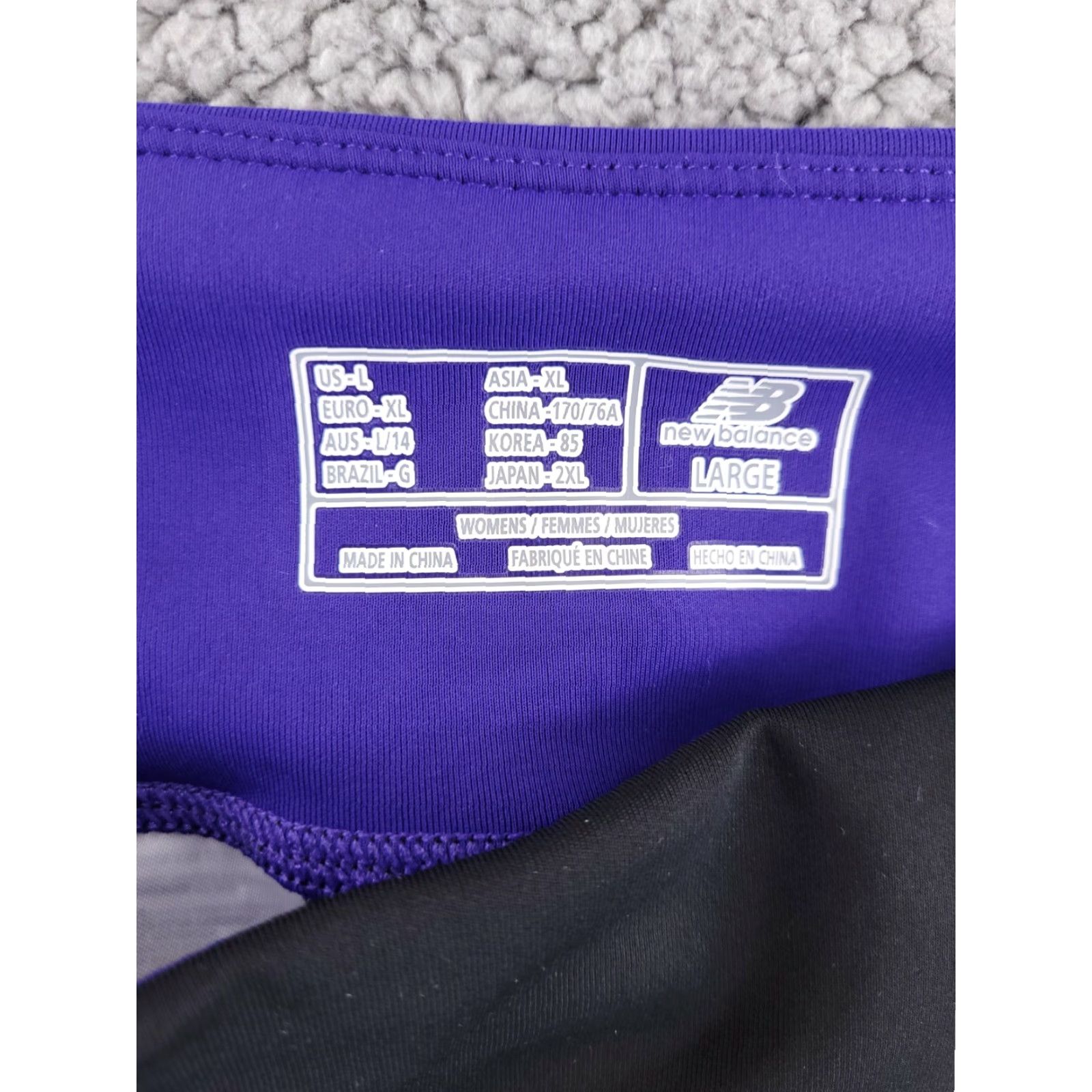 New Balance VINTAGE New Balance Compression Women's Large Black Running Knee Length Leggings Size 36" / US 14 / IT 50 - 3 Thumbnail