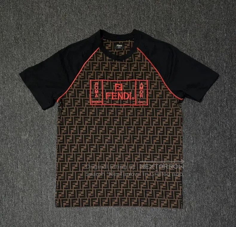Fendi Monogram Print Short Sleeve T.