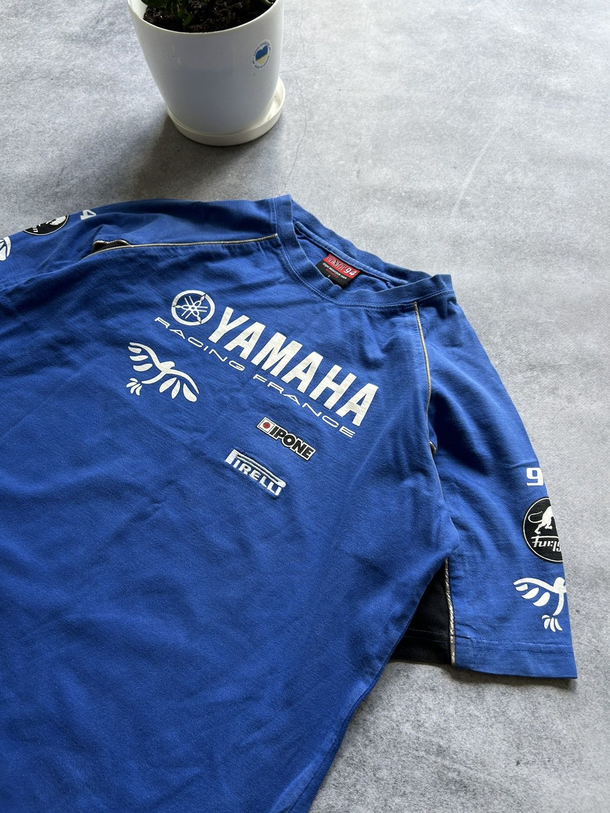 Vintage × Yamaha Vintage Yamaha framce Racing mens big logo shirt Size US S / EU 44-46 / 1 - 3 Thumbnail
