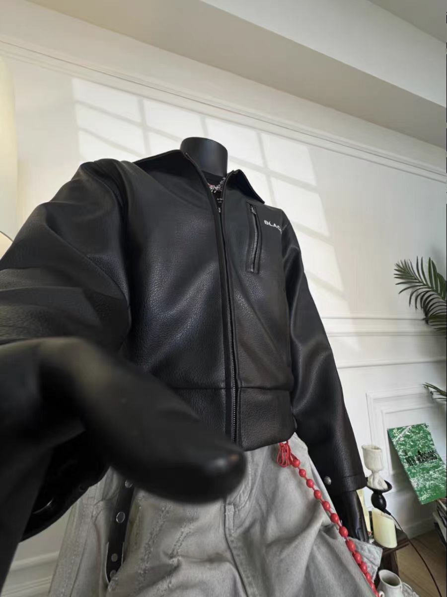 Japanese Brand Vintage Street Punk Aged PU Leather Jacket Coat Size US L / EU 52-54 / 3 - 3 Thumbnail