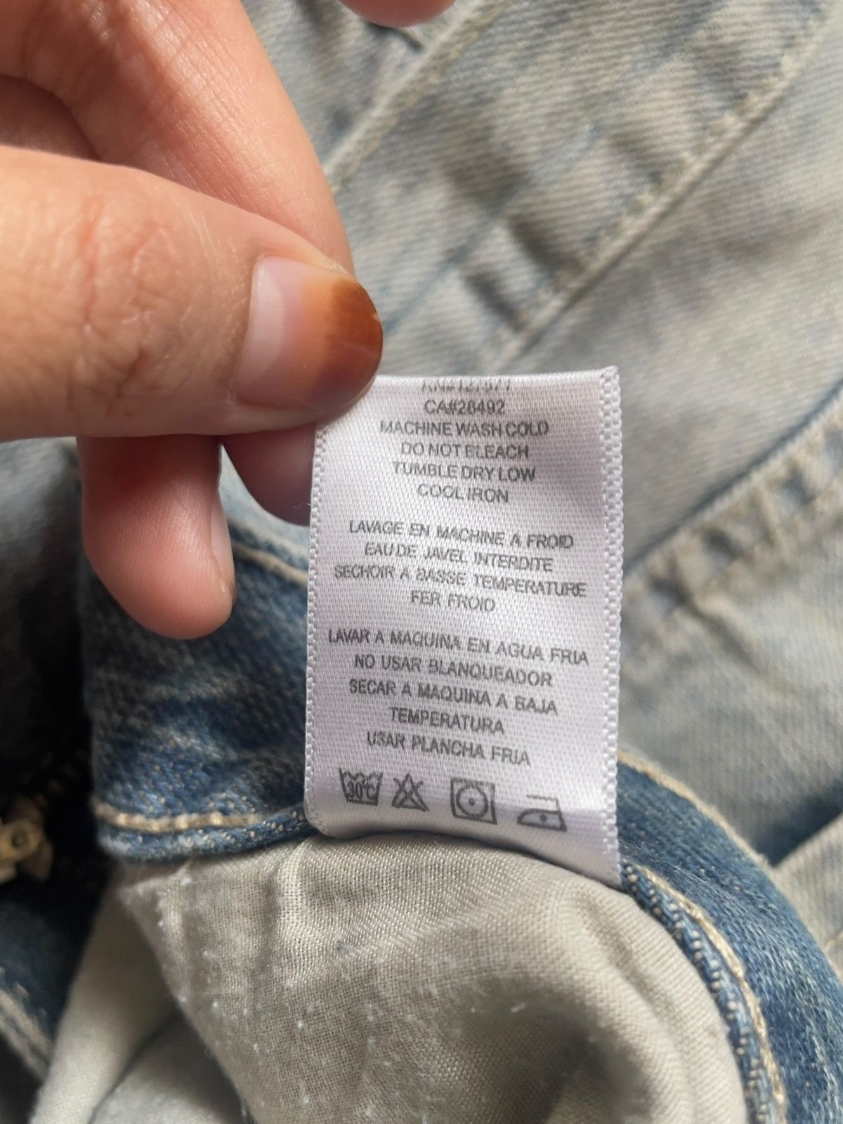 Japanese Brand Vintage Japanese Brand Mud Wash Loose Jeans Size US 30 / EU 46 - 11 Thumbnail