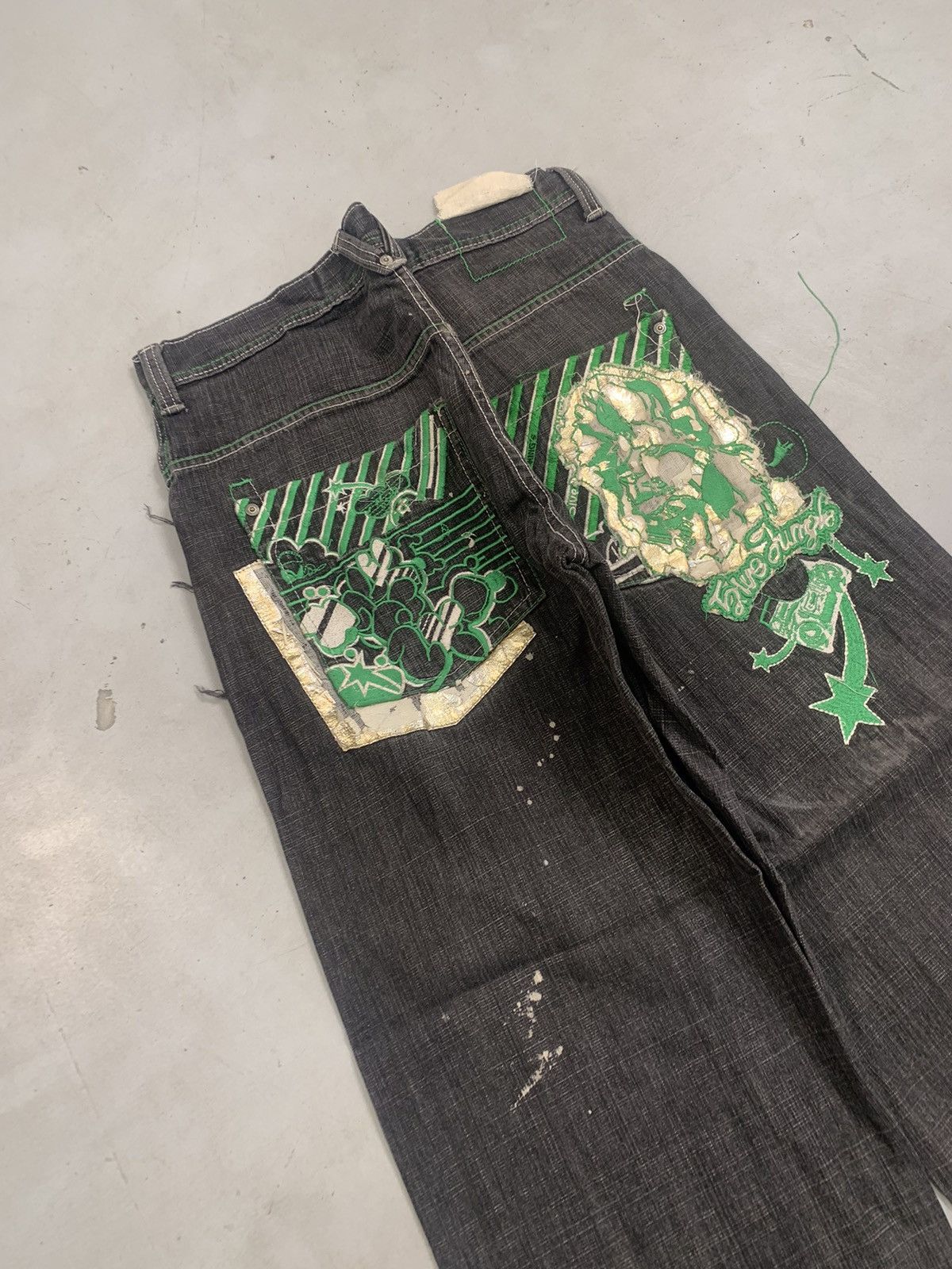 Southpole Vintage 5ive jungle & co. Y2K baggy fit denim Size US 38 / EU 54 - 3 Thumbnail