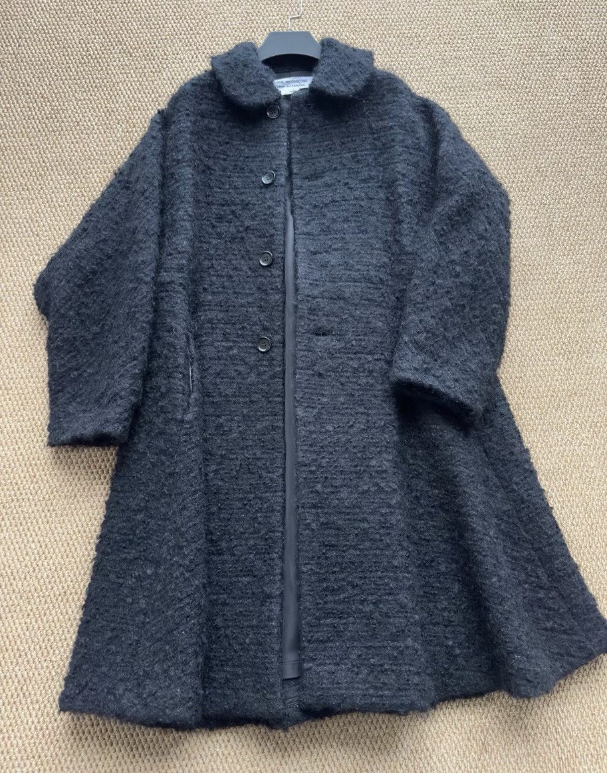 Comme des Garcons COMME des GARÇONS AD2018 Black Wool Blend Coat K23 Size S / US 4 / IT 40 - 1 Thumbnail