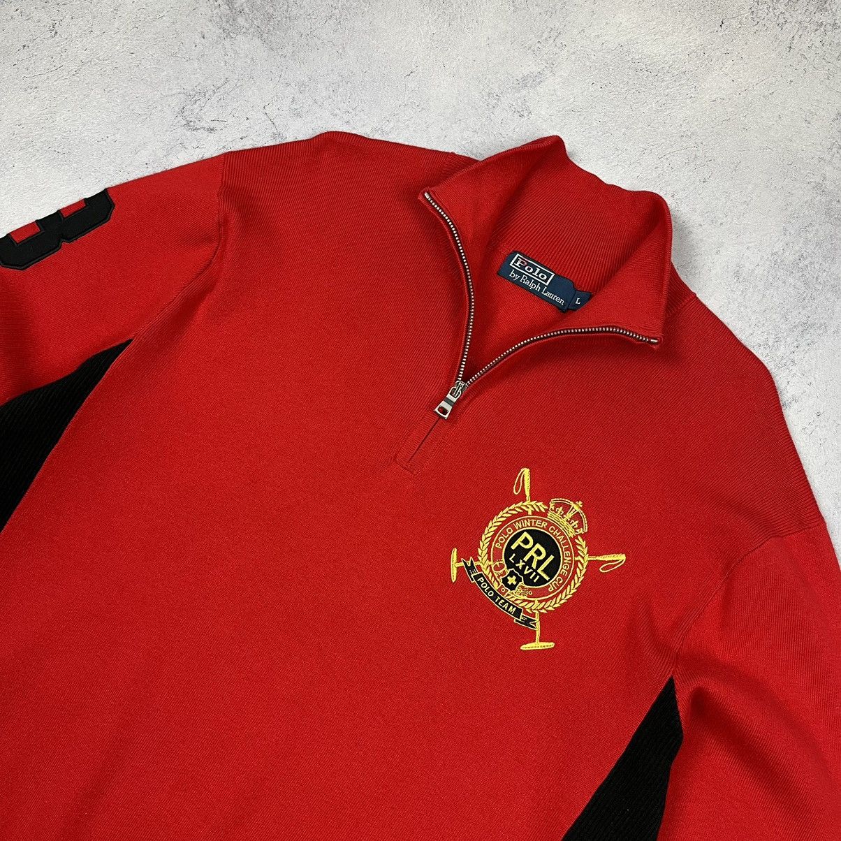 Polo Ralph Lauren Vintage Polo Ralph Lauren Winter Challenge cup sweater 90’s Size US L / EU 52-54 / 3 - 3 Thumbnail