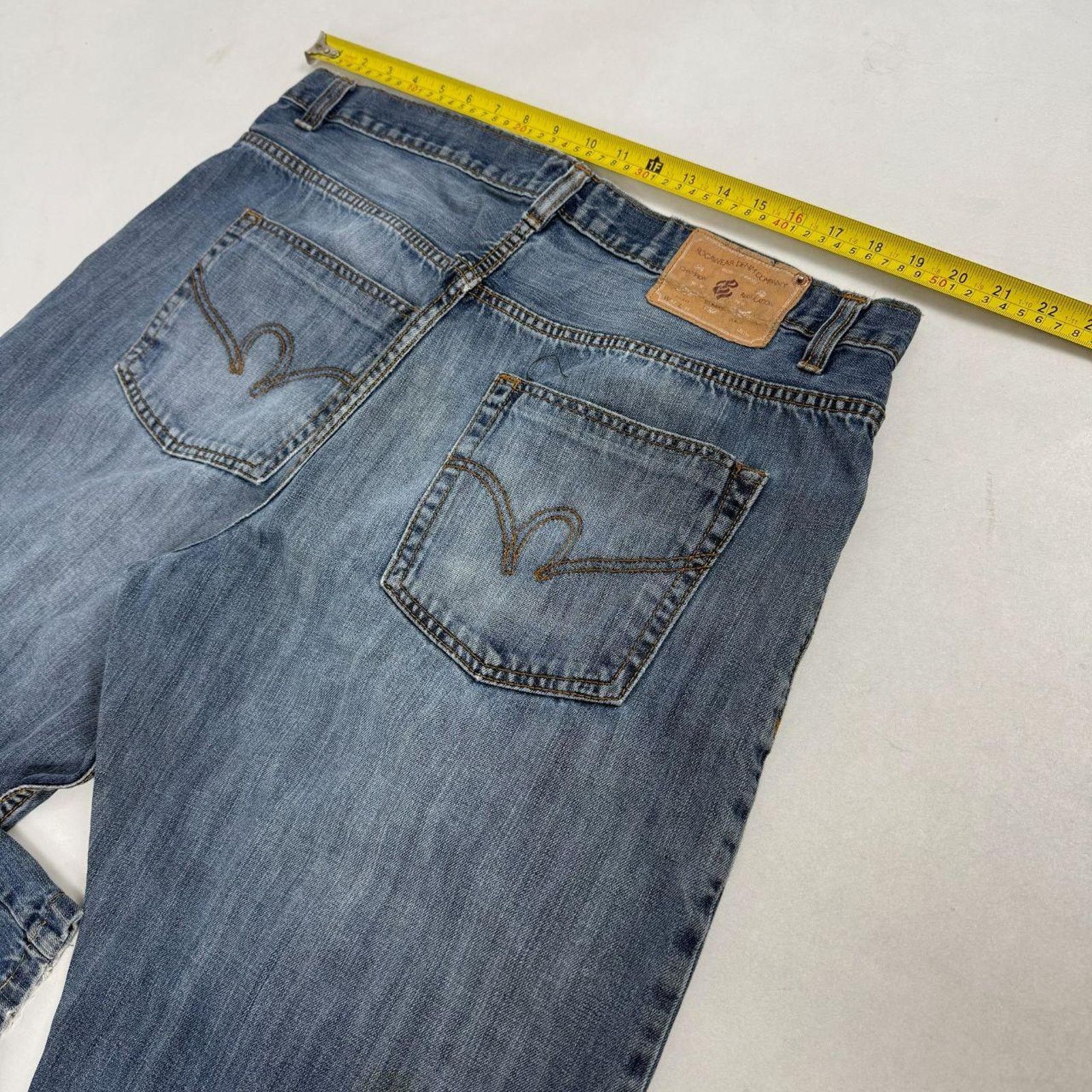 JNCO × Rocawear × Vintage Vintage y2k rocawear archive baggy wide leg stonewash jeans Size US 38 / EU 54 - 5 Thumbnail