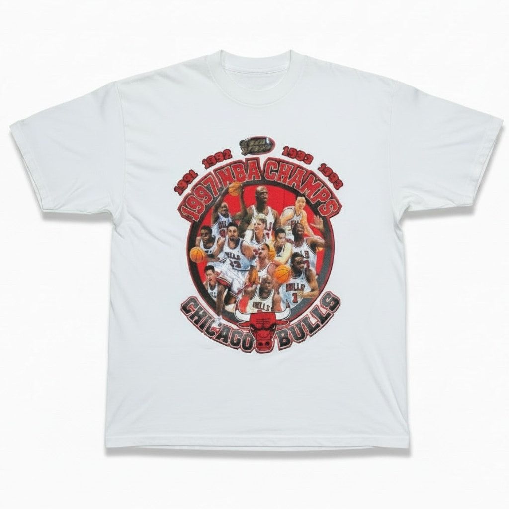 Starter Vintage 90s Starter Chicago Bulls NBA Champions L T-Shirt Size US L / EU 52-54 / 3 - 1 Thumbnail
