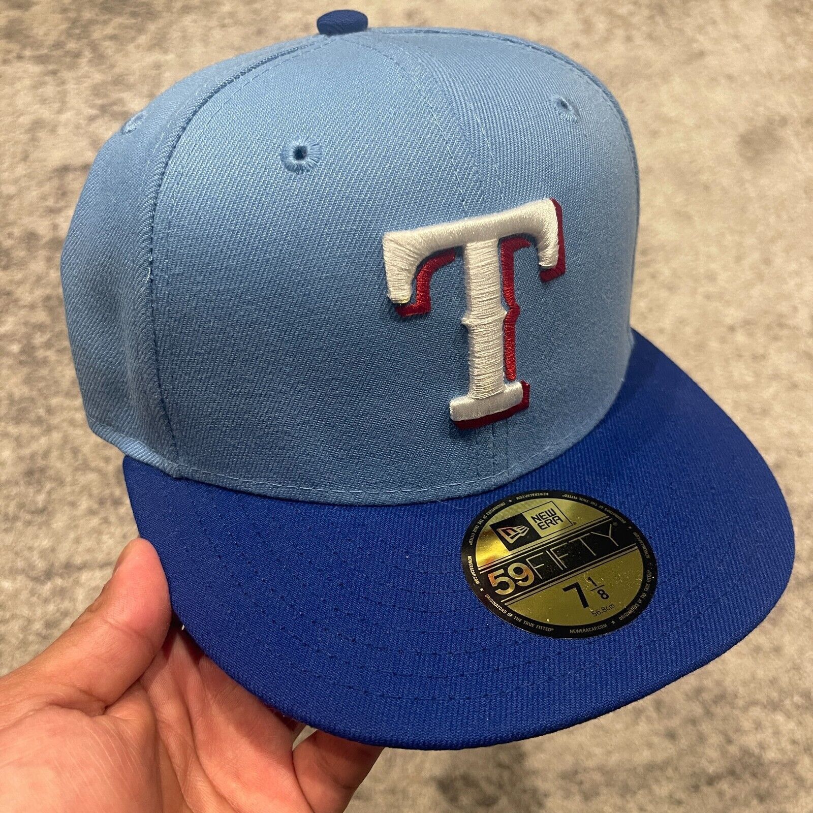 New Era Texas Rangers Authentic Collection Alt 2 Hat Cap size 7 1/8 Size ONE SIZE - 1 Thumbnail