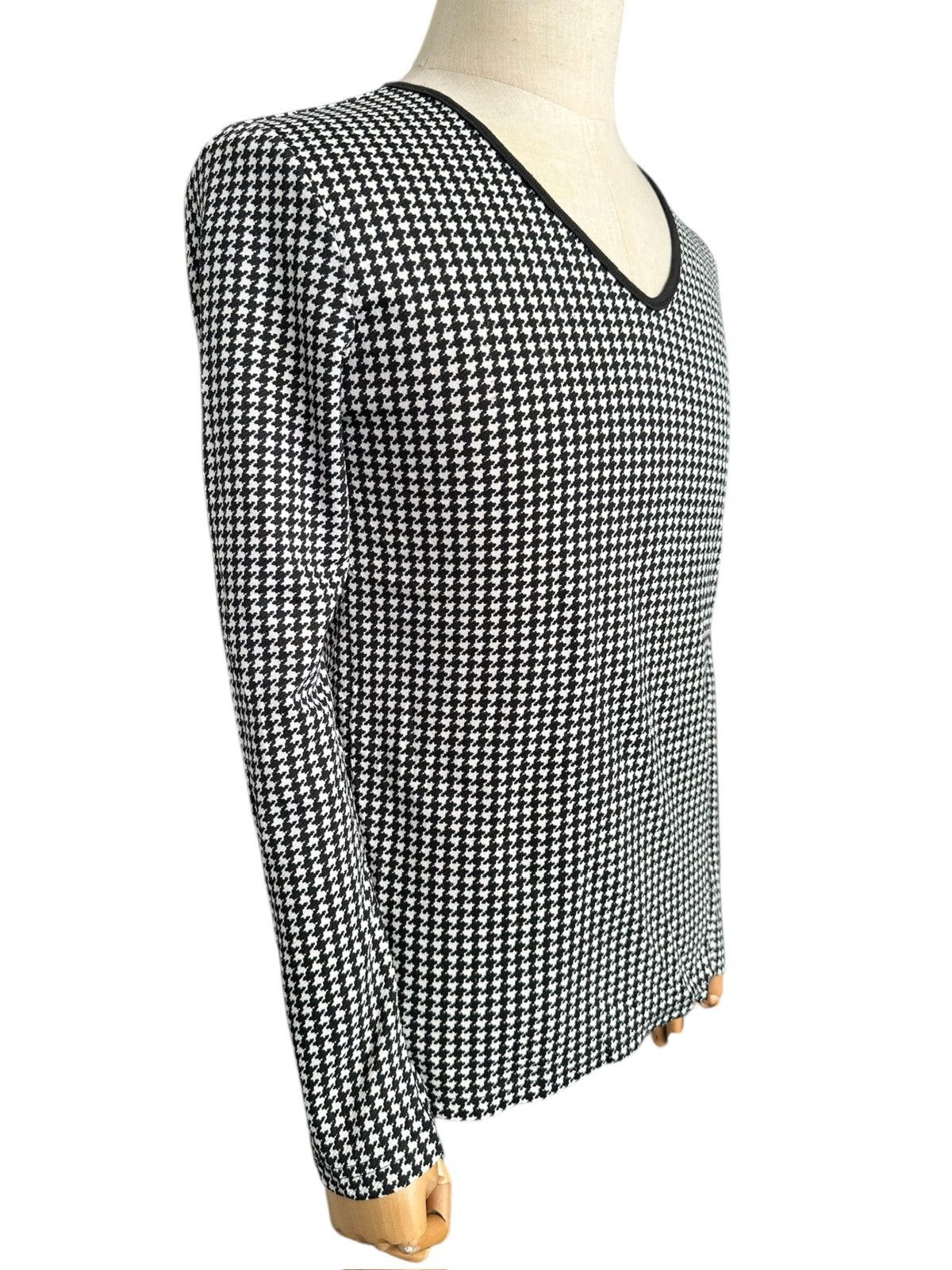 If Six Was Nine 00's Roshell houndstooth stripe warmer long sleeve Size US M / EU 48-50 / 2 - 5 Thumbnail