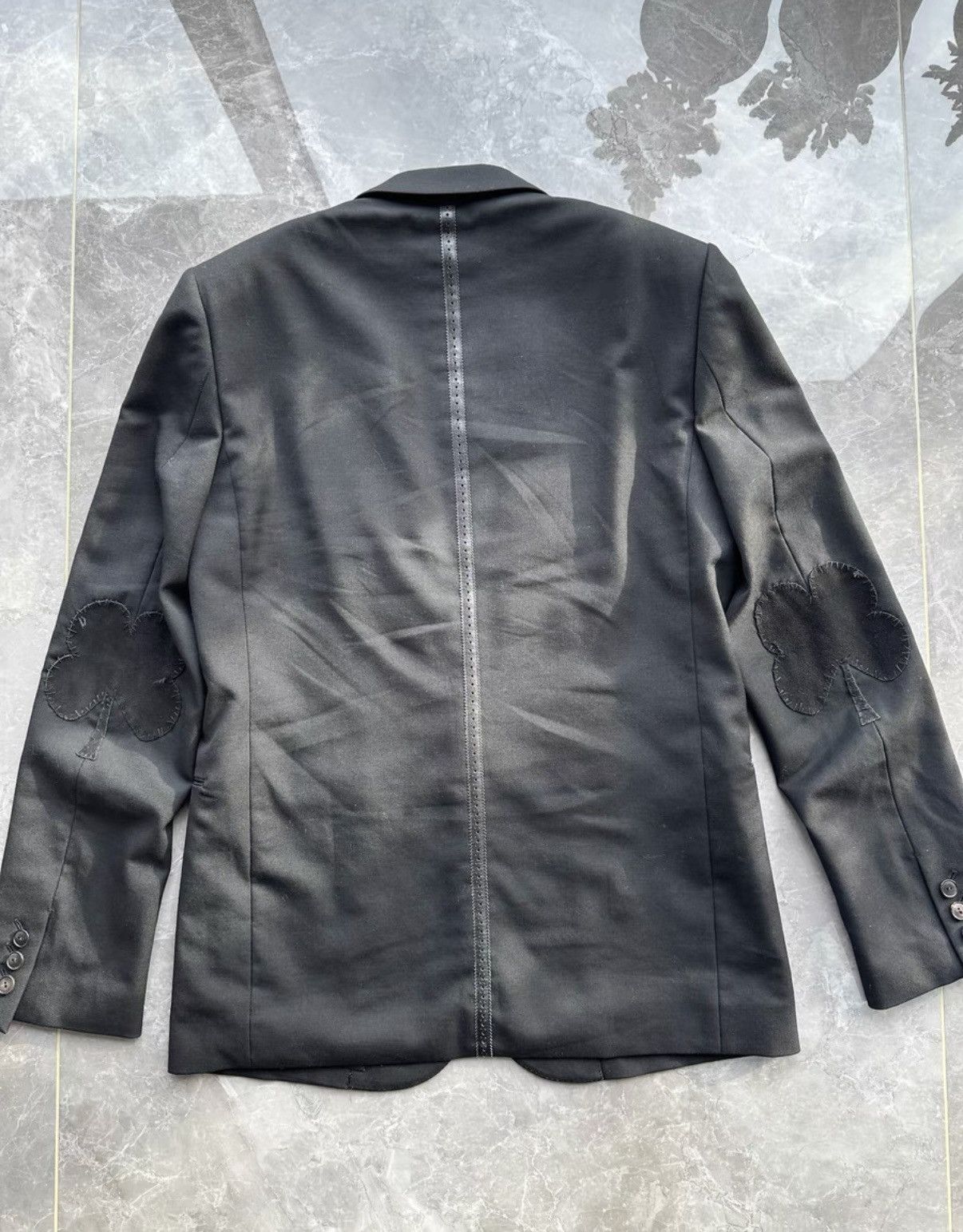 Number (N)ine Number (N)ine 06AW Noir Patch Notched Lapel Suit Jacket Size 40L - 2 Thumbnail