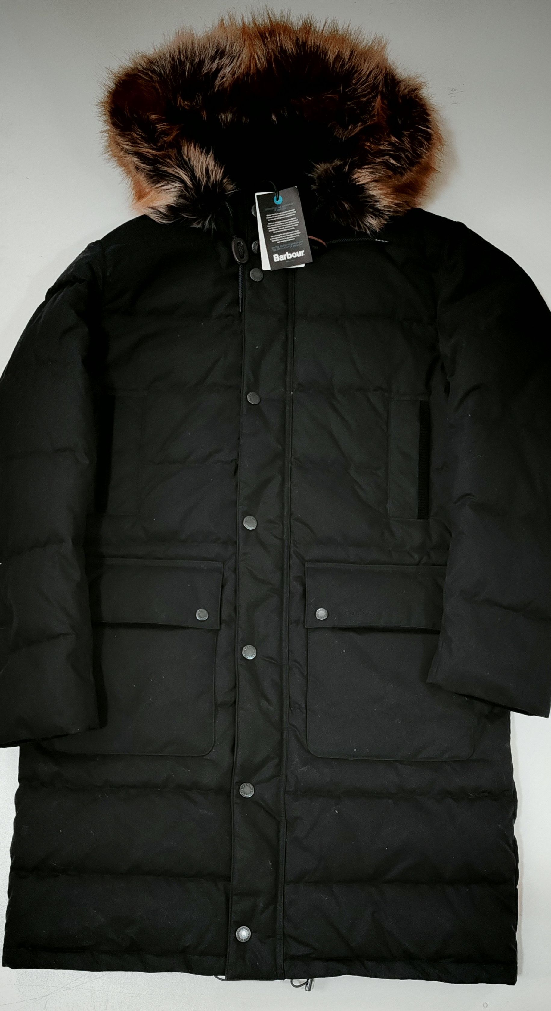 Barbour Veste à capuche Barbour Cirée / matelassée Baffle Tg:M Size US M / EU 48-50 / 2 - 6 Thumbnail