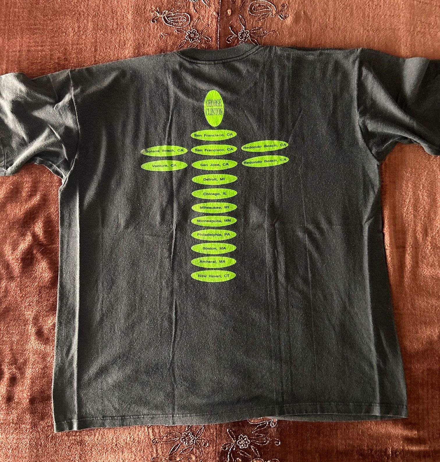 Vintage 1989 George Clinton US Tour Tee Single Stitch Size US XL / EU 56 / 4 - 2 Thumbnail