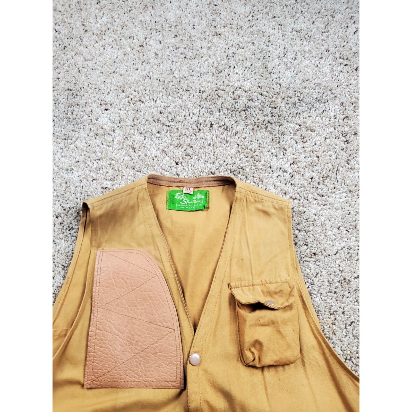 Vintage VINTAGE 60s Pacific Sportswear Hunting Vest XL Mens Brown Shooting Japan Made Size US XL / EU 56 / 4 - 7 Thumbnail
