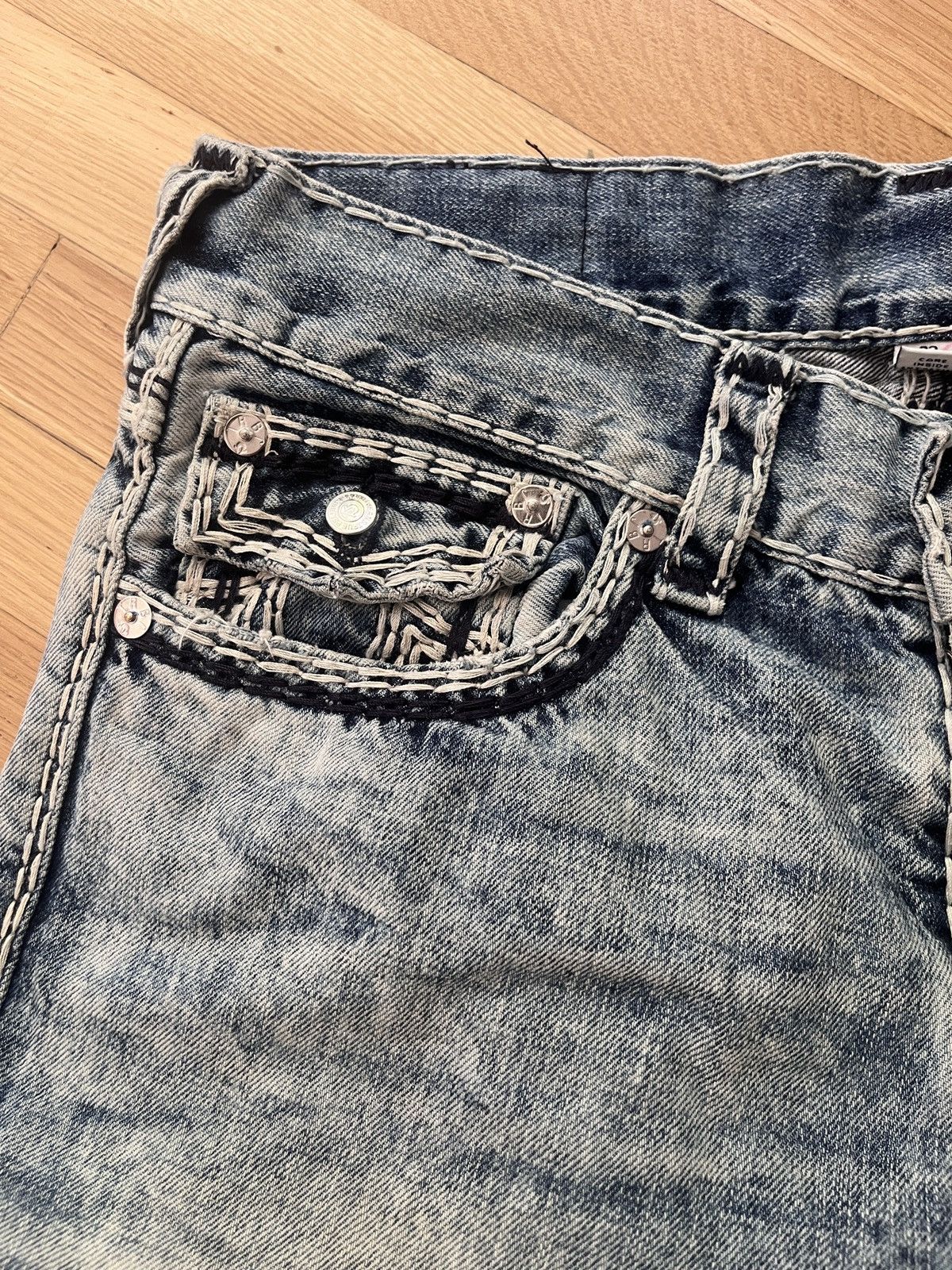 True Religion True Religion Acid Wash “Distressed” Rare Jeans Size US 32 / EU 48 - 5 Thumbnail