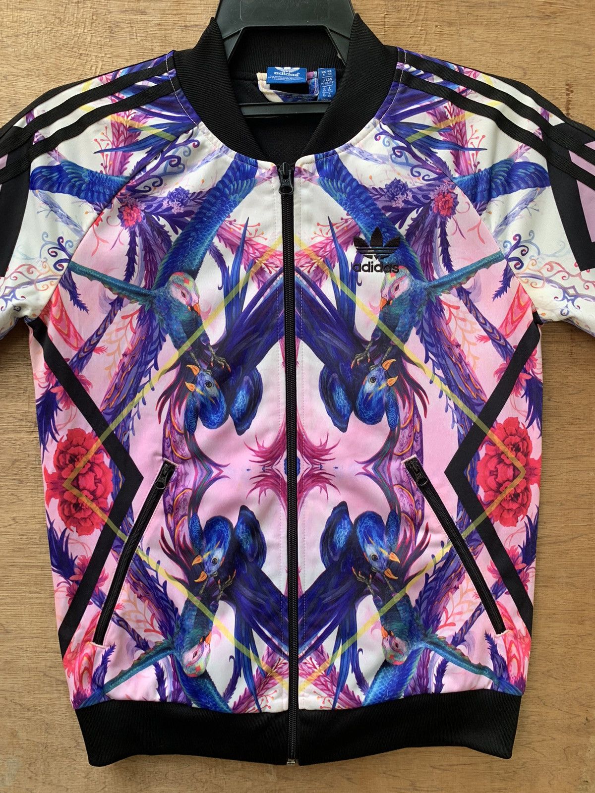 Adidas Adidas Floral Phoenix Full Print Track Jacket Size S / US 4 / IT 40 - 8 Thumbnail