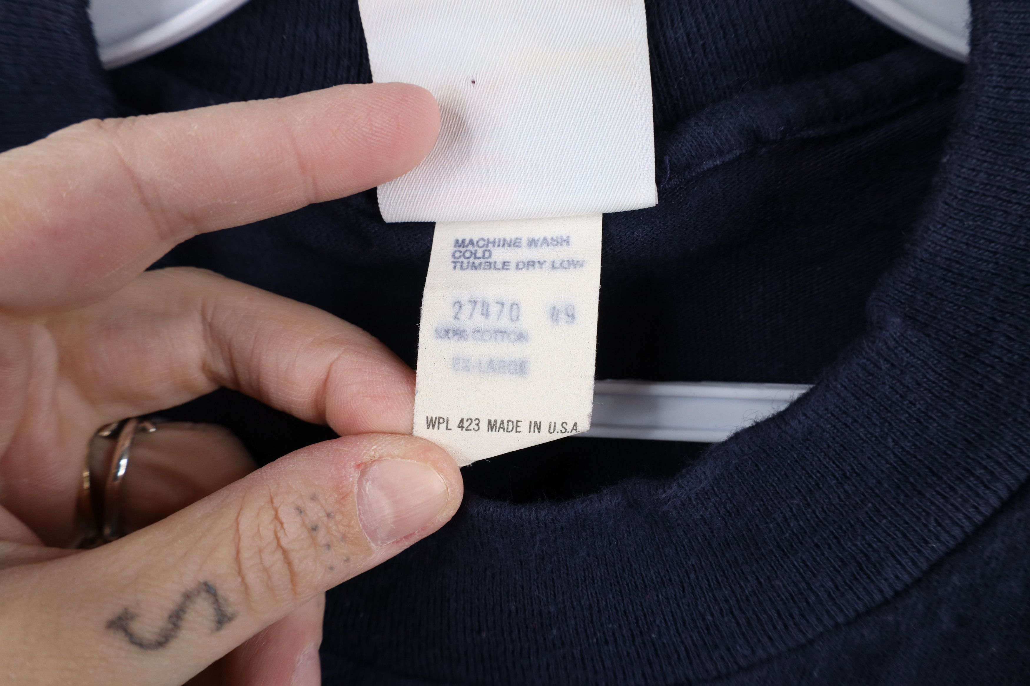 Levi's × Vintage Vintage 80s Levis Olympics Soccer Long Sleeve T-Shirt USA Size US XL / EU 56 / 4 - 9 Thumbnail