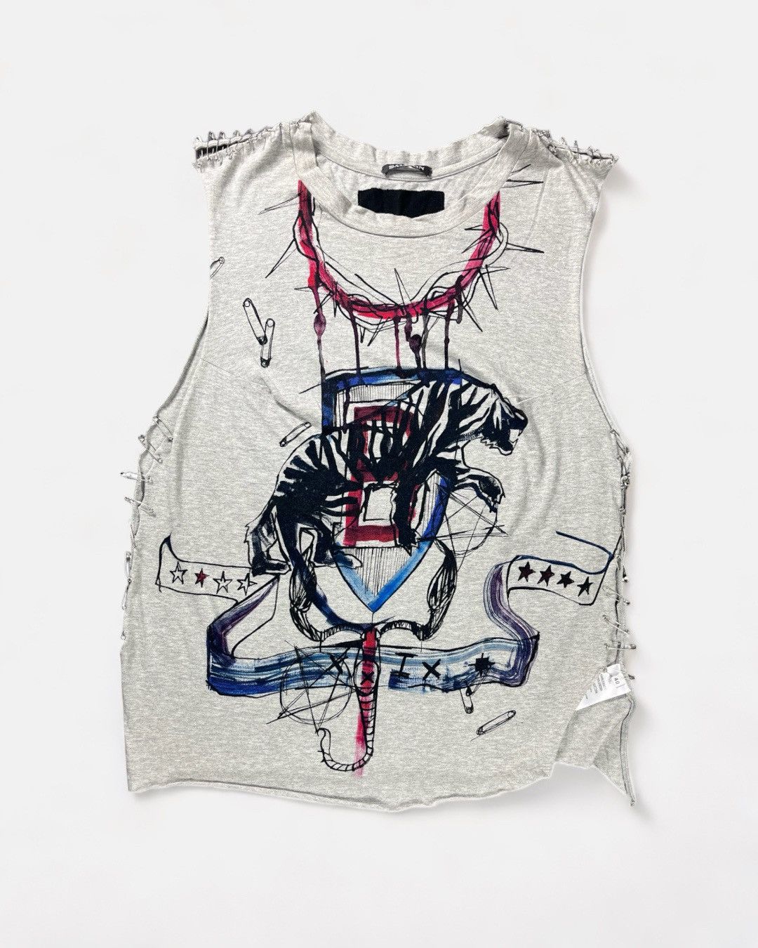 Balmain × Pierre Balmain Balmain - SS11 Punk American Flag Tank