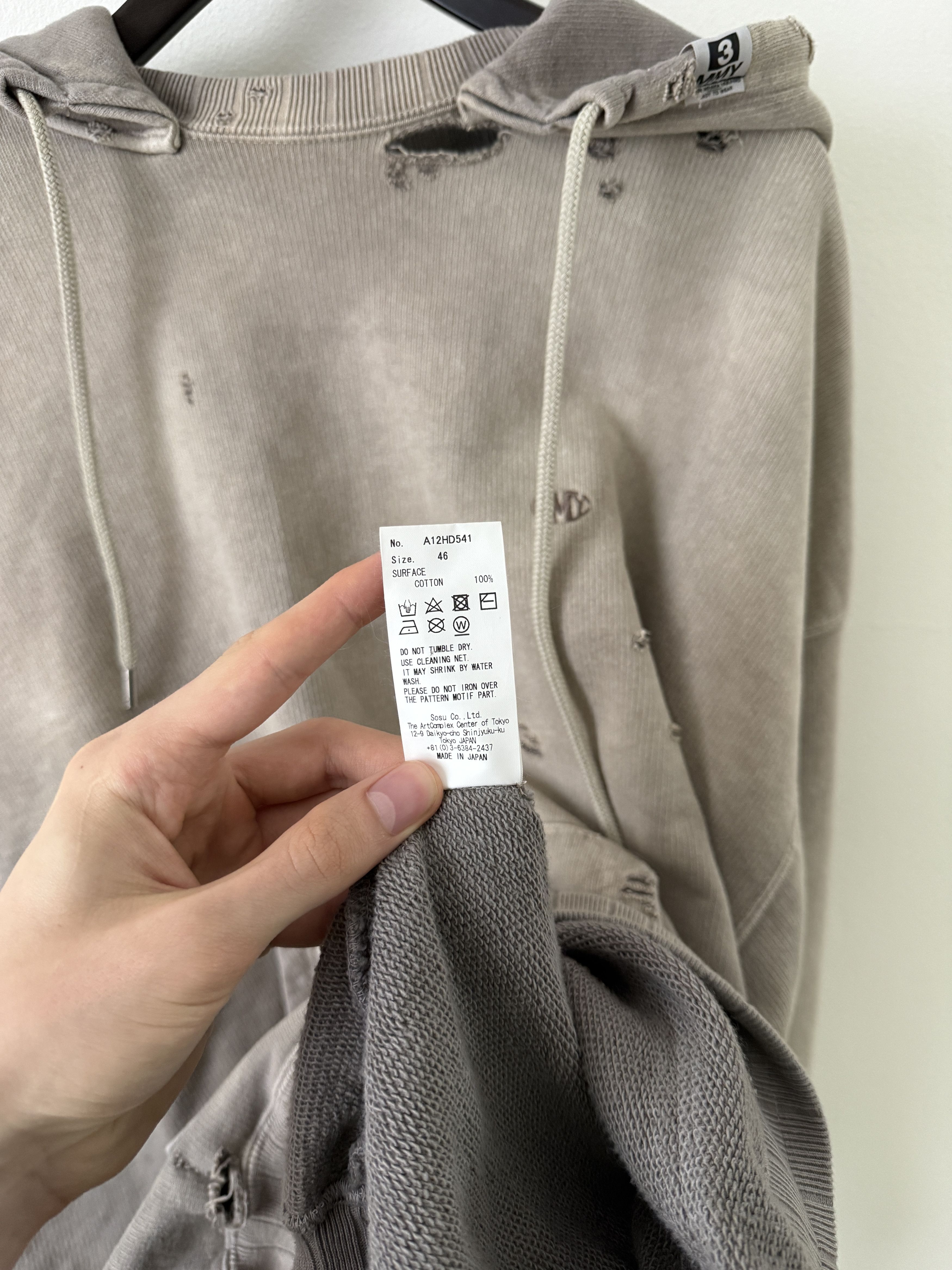 Maison MIHARA YASUHIRO Sun Faded Vintage Crewneck Hoodie Size US S / EU 44-46 / 1 - 21 Thumbnail