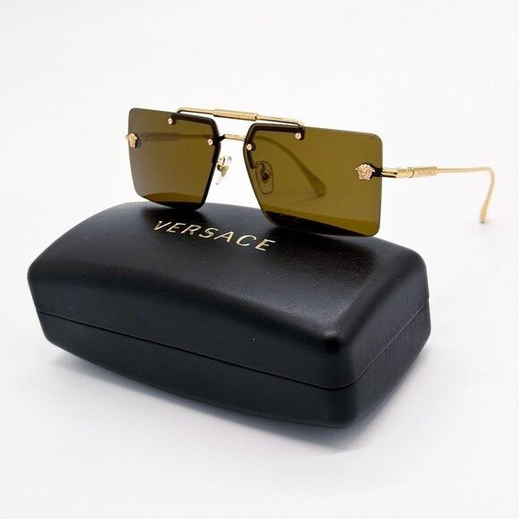Versace NEW VERSACE SUNGLASSES VE2245 1002/73 GOLD WOMEN EYEWEAR VE2 Size ONE SIZE - 1 Thumbnail