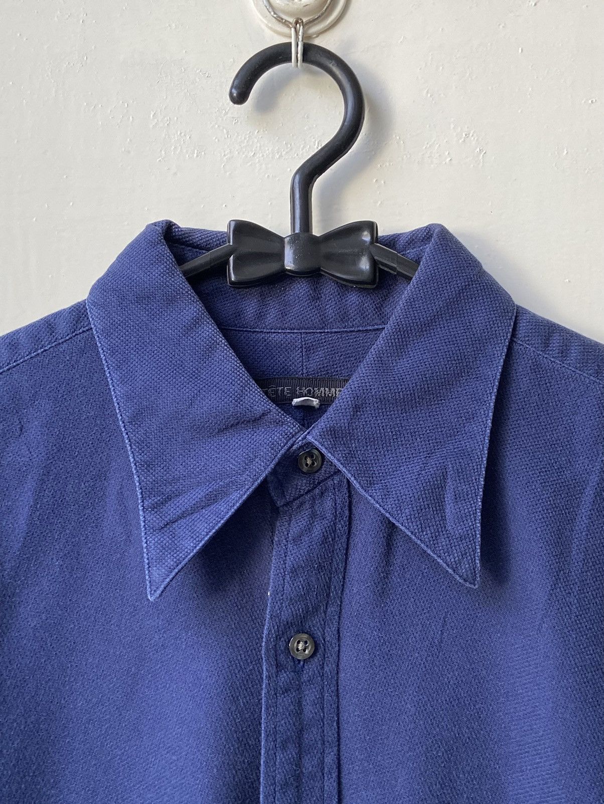 Issey Miyake × Japanese Brand × Tete Homme TETE HOMME Navy Shirt Size US M / EU 48-50 / 2 - 5 Thumbnail