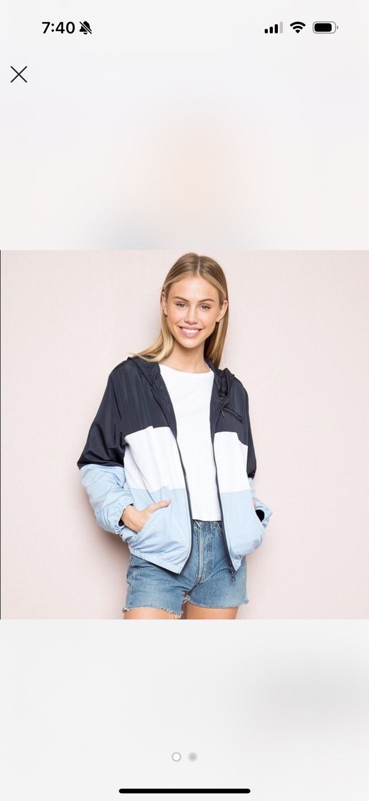 Brandy Melville Brandy Melville Krissy Color Block Jacket Size ONE SIZE - 9 Thumbnail