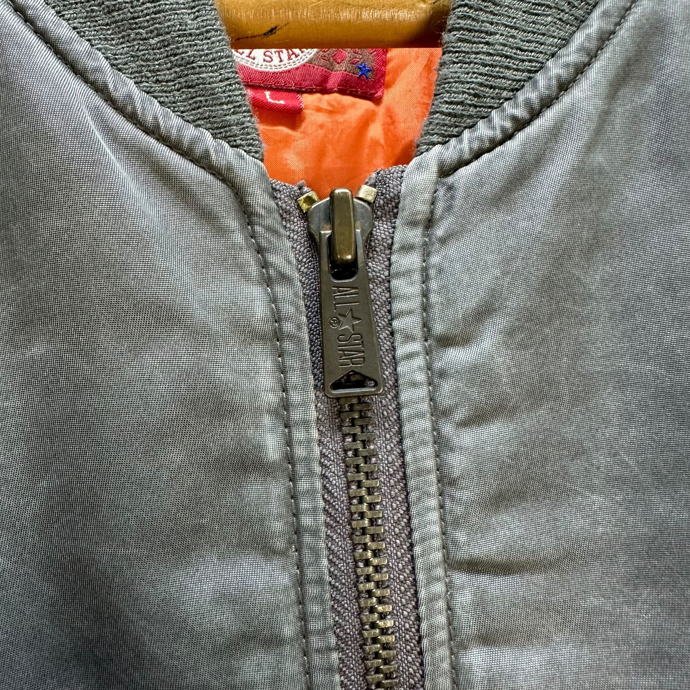 Converse Vintage 90's CONVERSE ALL STAR Bomber Jacket #A50-1175 Size US L / EU 52-54 / 3 - 8 Thumbnail