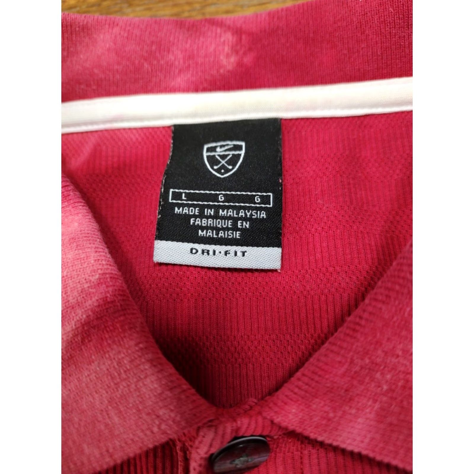 Nike VINTAGE Nike Polo Golf Tie Dye Shirt Swoosh Red 1 Of 1 XL L Adult Unisex 80s 90s College Golf Nike Golf Size US L / EU 52-54 / 3 - 5 Thumbnail