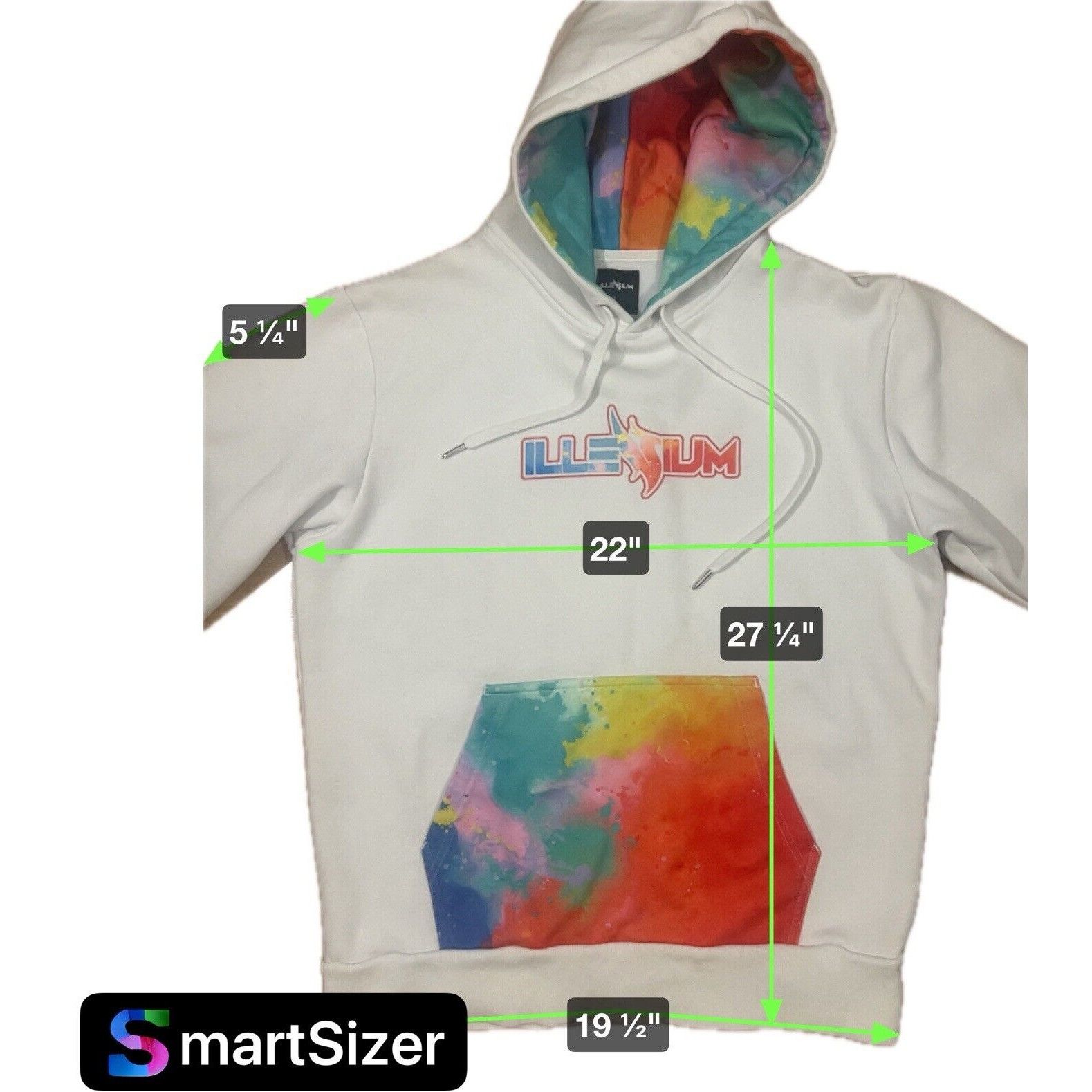 Other ILLENIUM HOODIE WOMENS LARGE MULTICOLORED WHITE Size L / US 10 / IT 46 - 5 Thumbnail