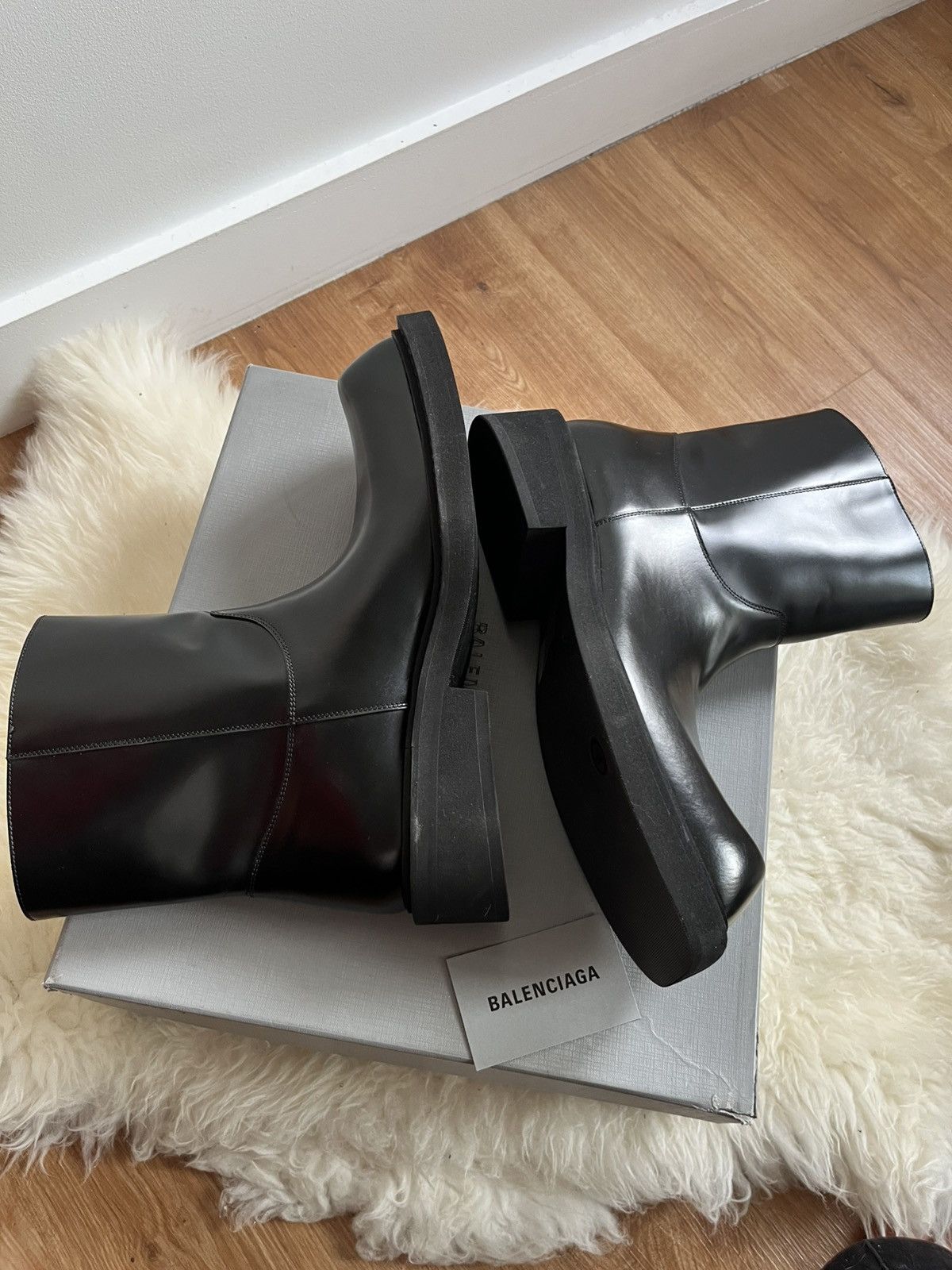 Balenciaga Balenciaga black leather boots Size US 9 / EU 42 - 3 Thumbnail