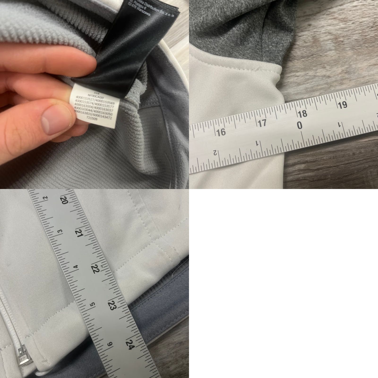 The North Face VINTAGE The North Face White Gray Womens S Full Zip Windwall Fleece Jacket Size S / US 4 / IT 40 - 8 Thumbnail