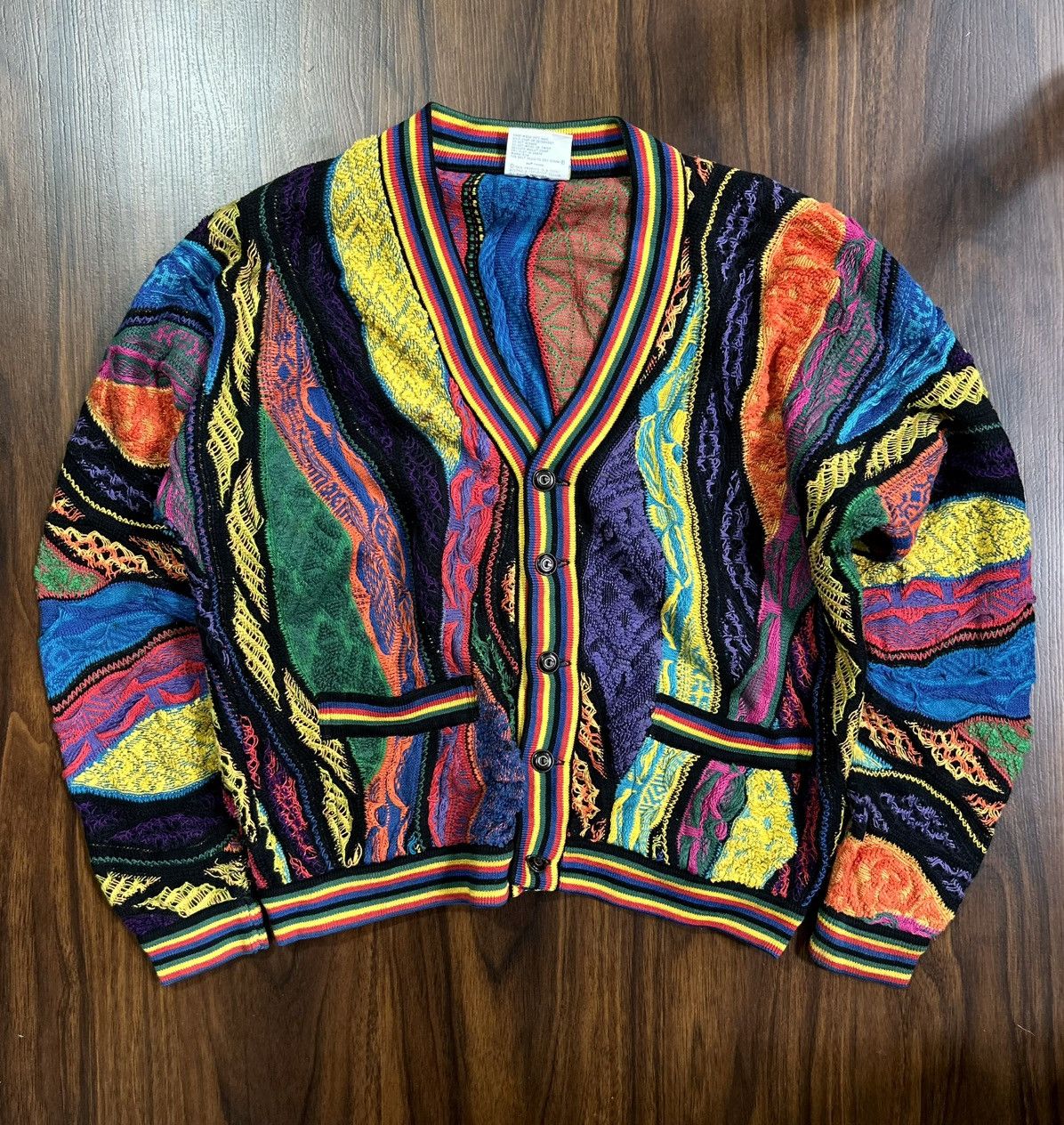 Coogi RAREST COOGI 3D COLOURED CARDIGAN Size US L / EU 52-54 / 3 - 2 Thumbnail
