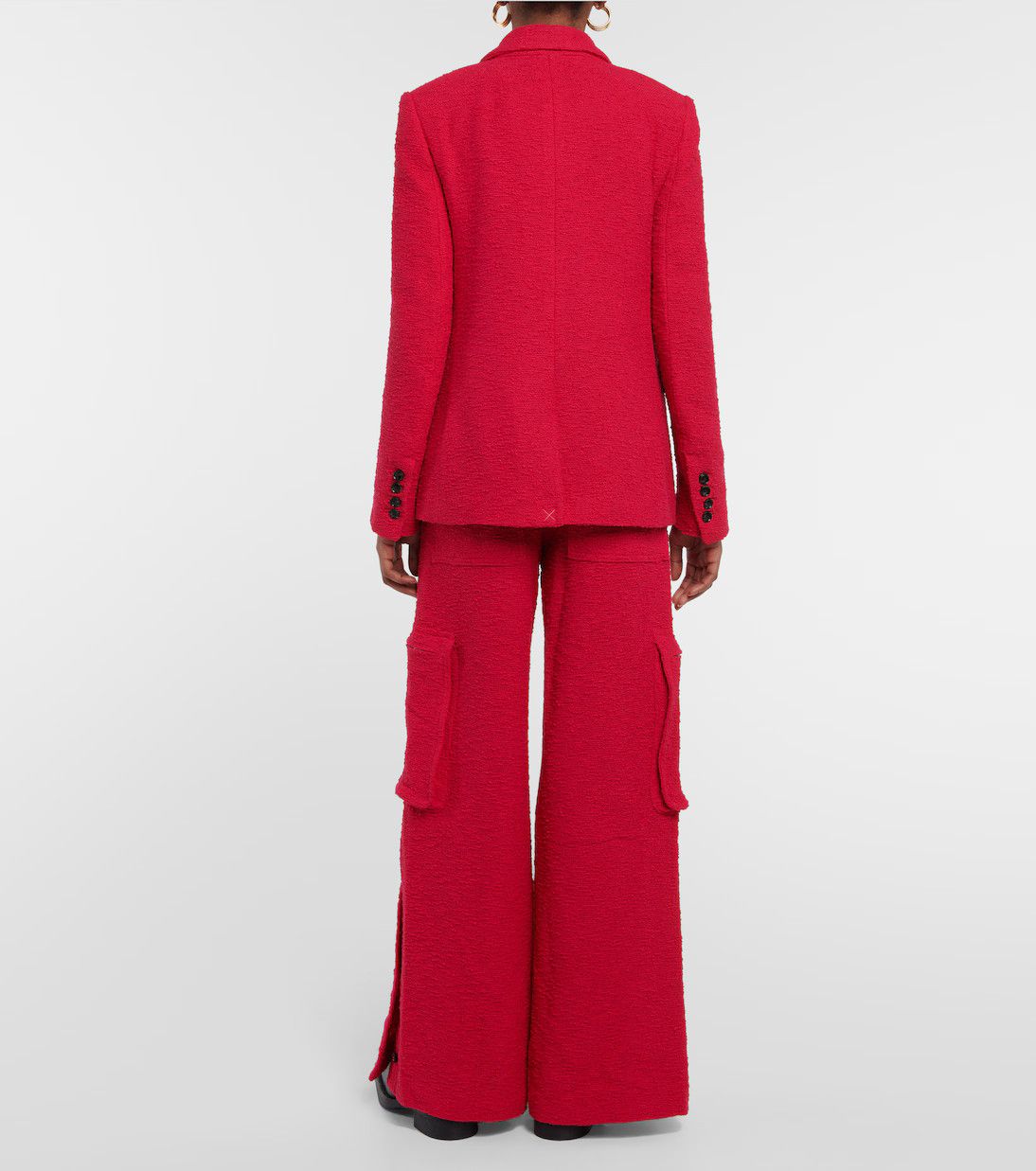 Amiri o1y0425 Blazer in Garnet Size M / US 6-8 / IT 42-44 - 3 Thumbnail