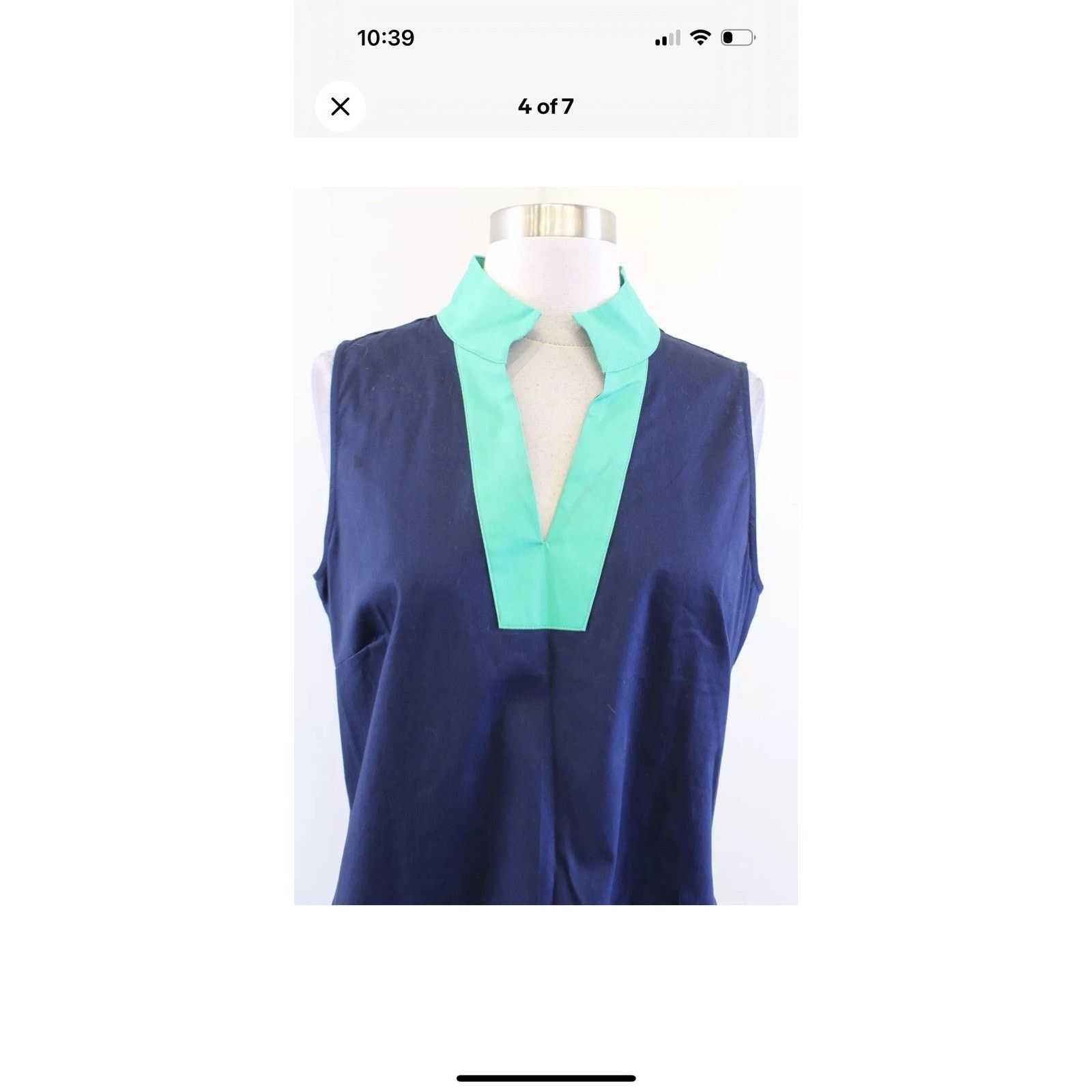 The Unbranded Brand NWT Sail to Sable Womens Navy Blue Color Block Dress Size L Size L / US 10 / IT 46 - 12 Thumbnail