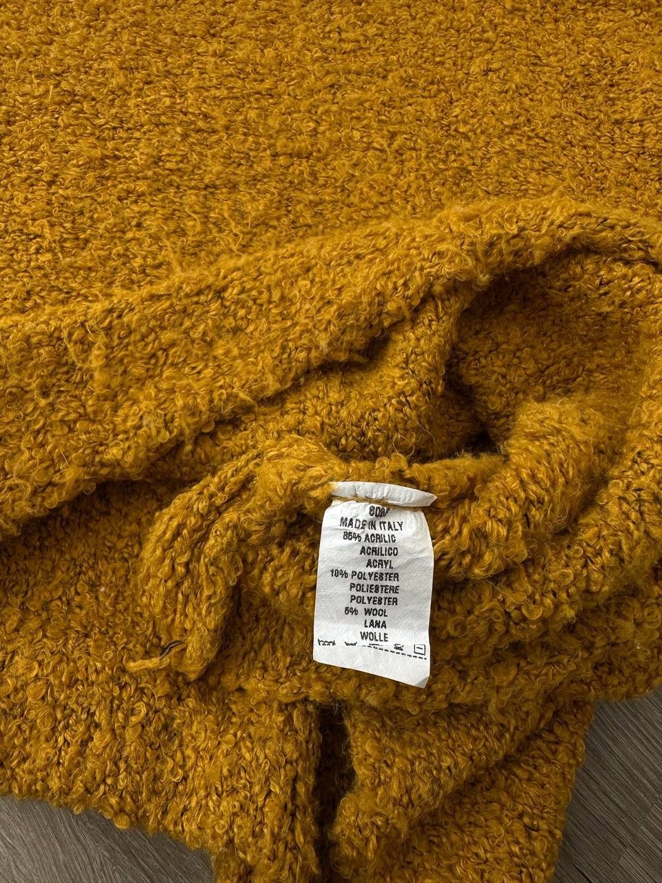 Iris von Arnim × Vintage Vintage Iris Firenze Yellow Cardigan Poncho Sweater Size US L / EU 52-54 / 3 - 7 Thumbnail