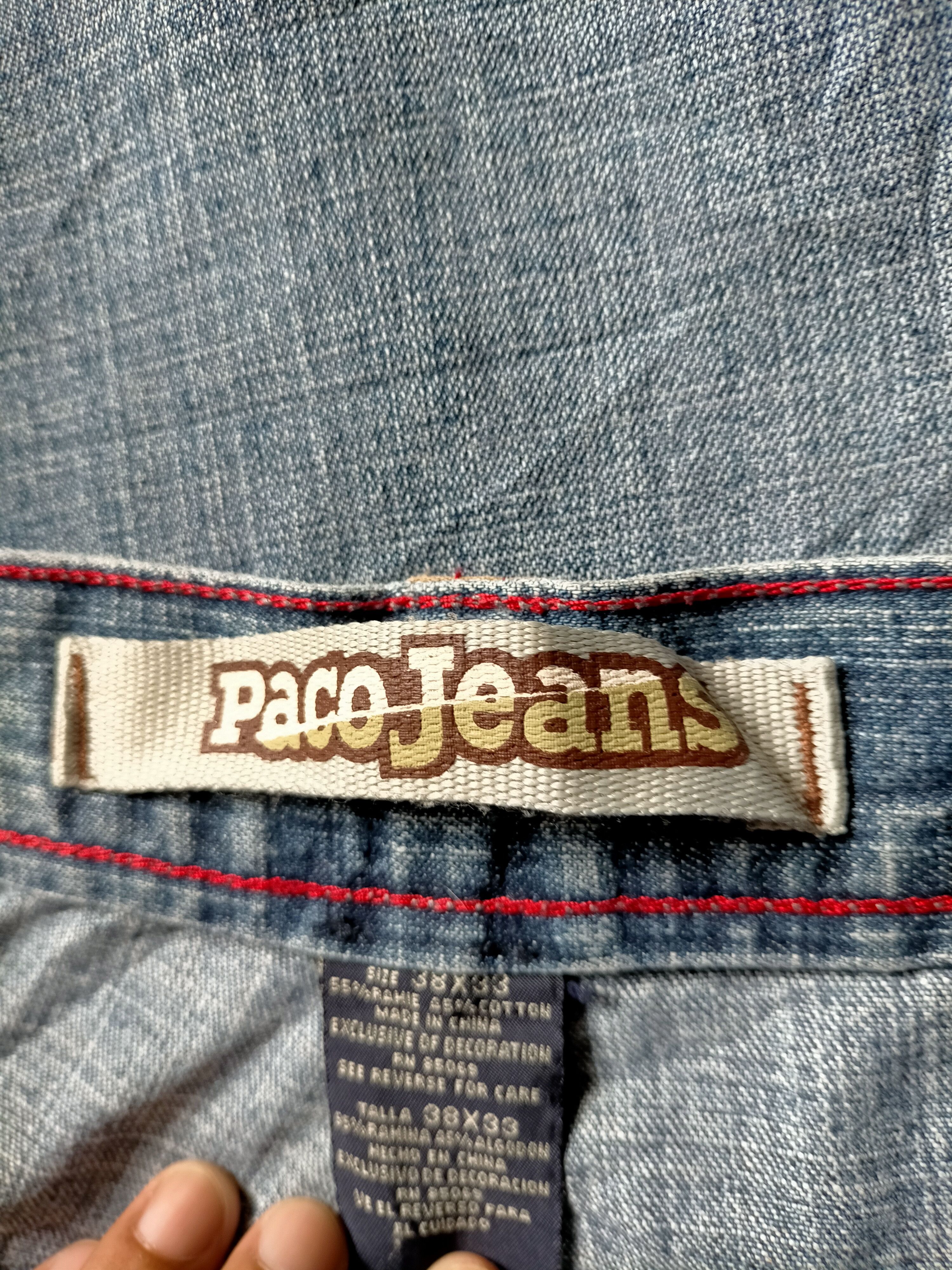 Japanese Brand Paco Jeans Patchwork Embroidered Baggy Jeans Size US 37 - 19 Thumbnail