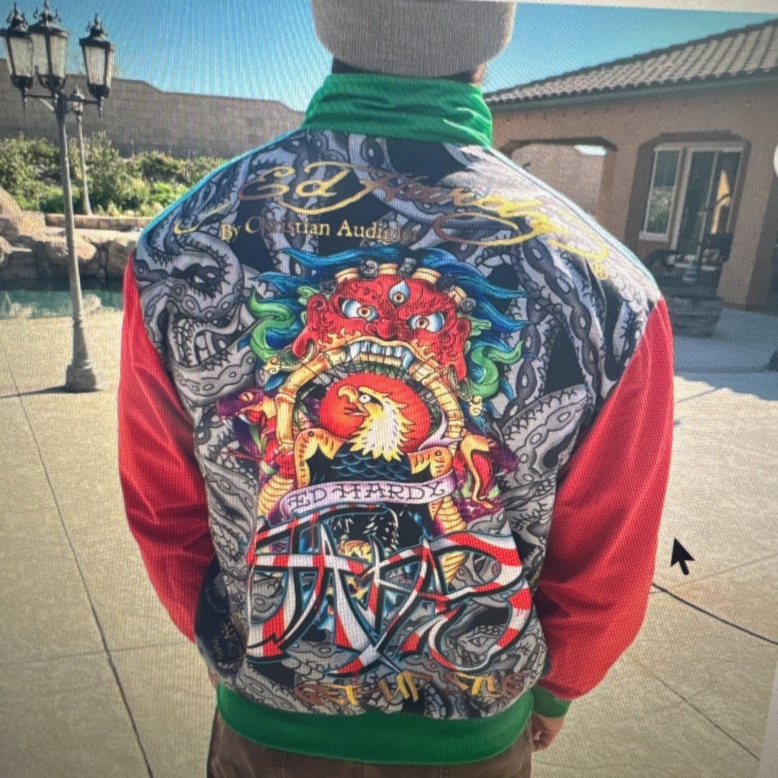 Ed Hardy Ed Hardy By Christian Audigier graphic Track Jacket Large Size US L / EU 52-54 / 3 - 8 Thumbnail