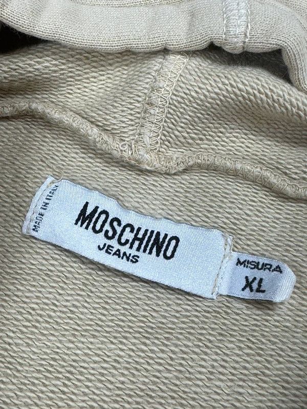 Moschino Moschino beige yellow hoodie XL logo Size US XL / EU 56 / 4 - 4 Thumbnail