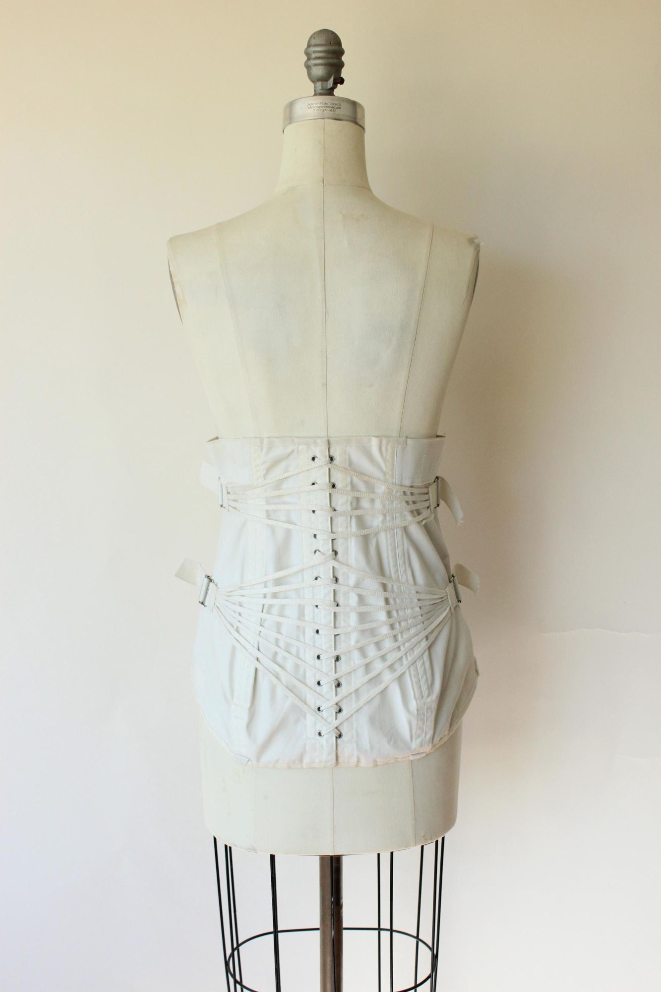 Vintage Vintage 1970s Boned Corset, Sears Medical Laced Girdle Suppo Size ONE SIZE - 8 Thumbnail