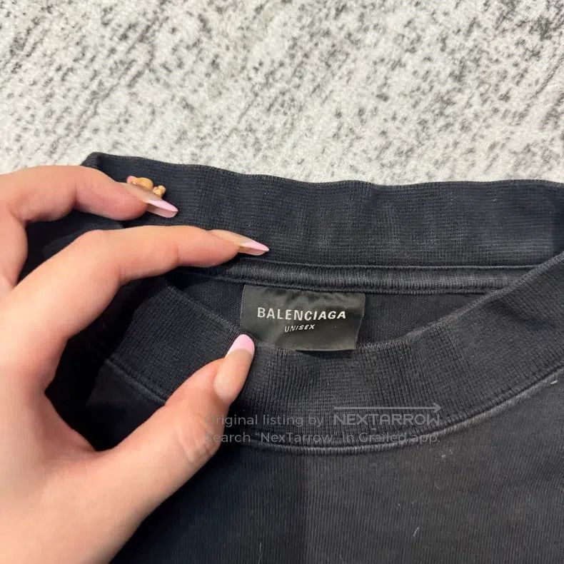 Balenciaga Balenciaga Valentine's Day limited black love short sleeve Size US XS / EU 42 / 0 - 2 Thumbnail