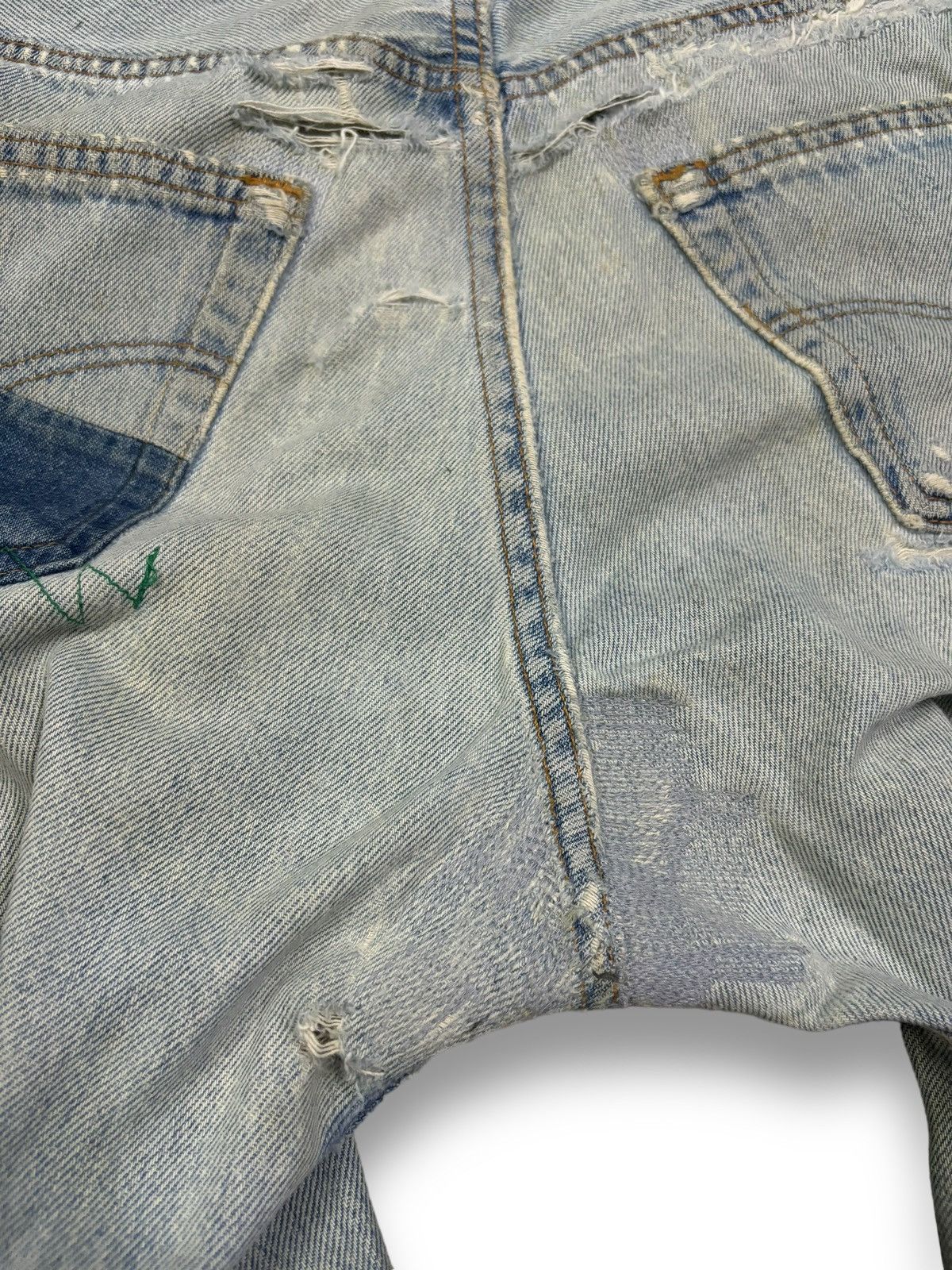 Kapital Vintage Levis 501 Patchwork Jeans Reconstructed by Kalimera Size US 32 / EU 48 - 18 Thumbnail