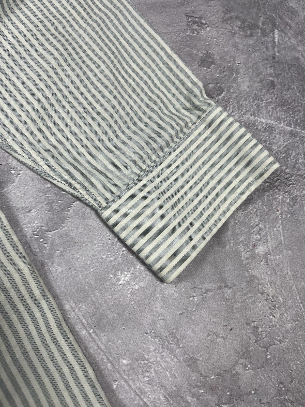 Balmain Balmain Paris Shirt Striped Long Sleeve Men's size XL Size US XL / EU 56 / 4 - 3 Thumbnail