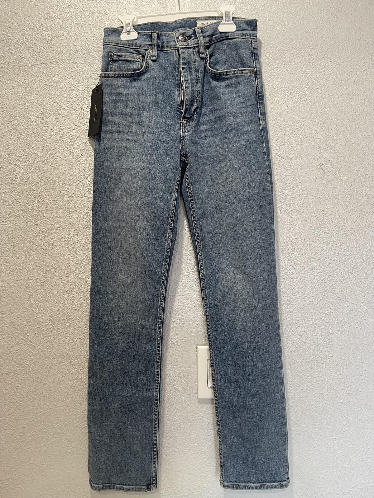 Rag & Bone rag & bone High-Rise Slim Jeans Light Blue Denim Size 28" / US 6 / IT 42 - 1 Thumbnail