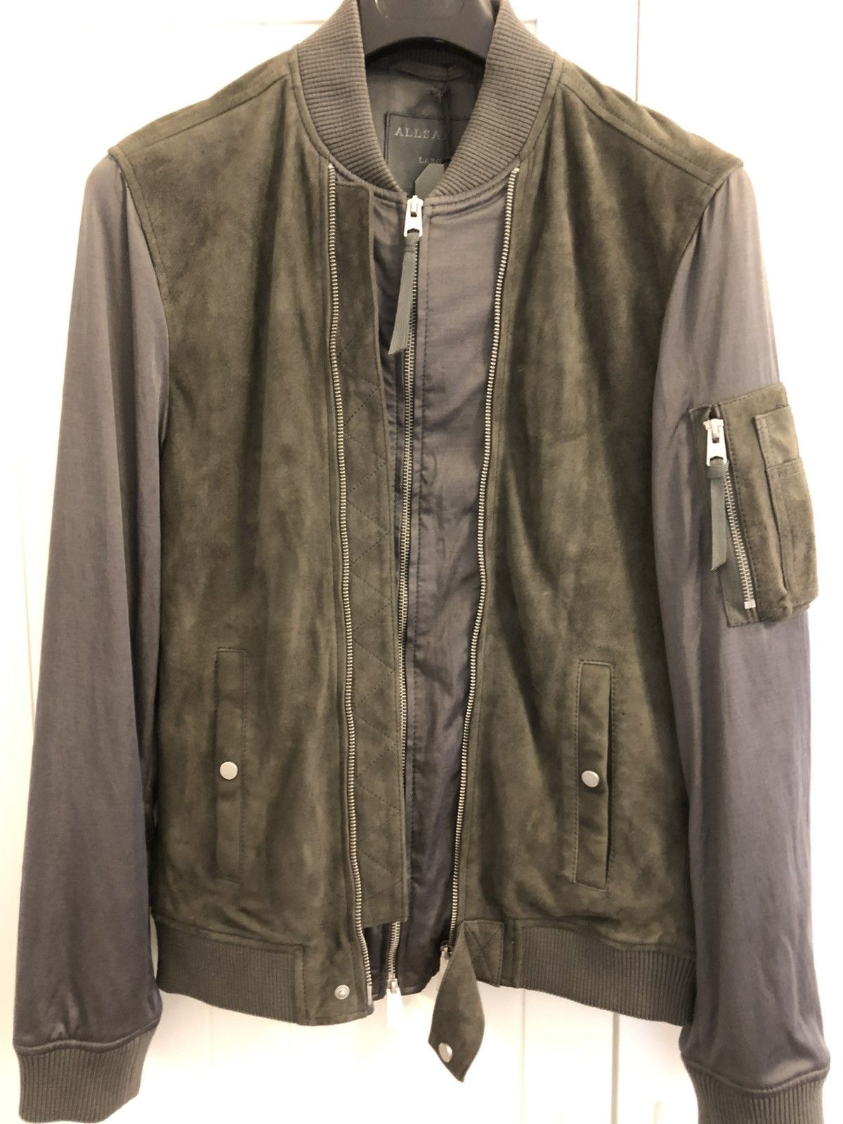 Allsaints Allsaints suede leather bomber jacket Size US L / EU 52-54 / 3 - 2 Thumbnail
