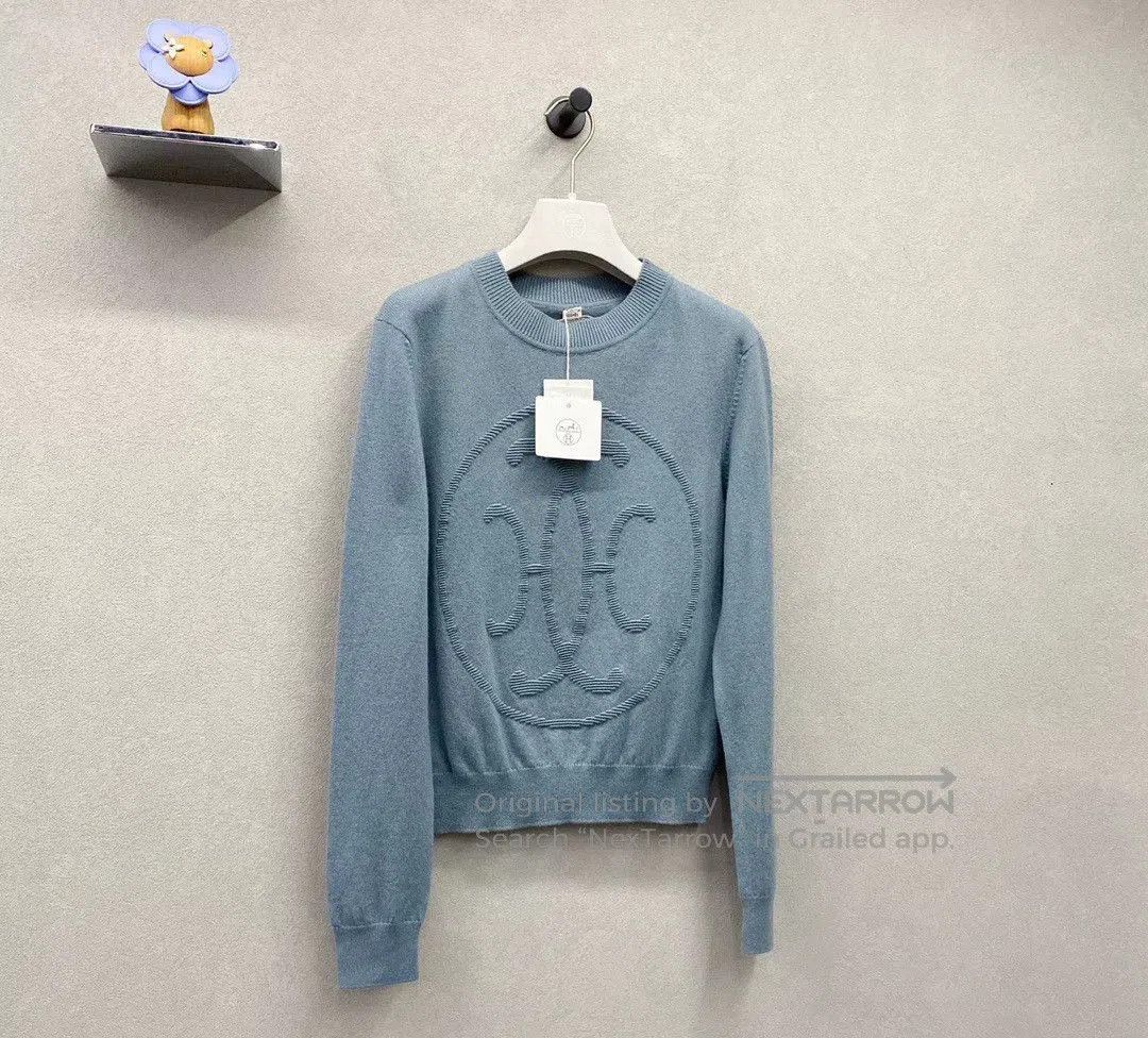 Hermes Hermes Blue Knit Sweater Size 38. Size US S / EU 44-46 / 1 - 4 Thumbnail
