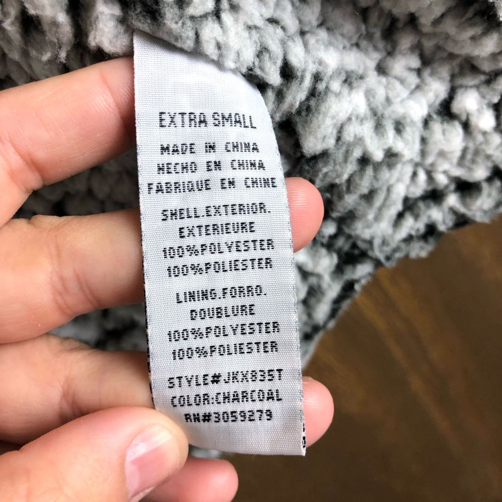Vintage Thread & Supply Womens Vest Charcoal Fleece Sherpa Sleeveless Full Zip XS Vest Women Charcoal Fleece Sherpa Sleeveless Full Zip XS Size XS / US 0-2 / IT 36-38 - 7 Thumbnail