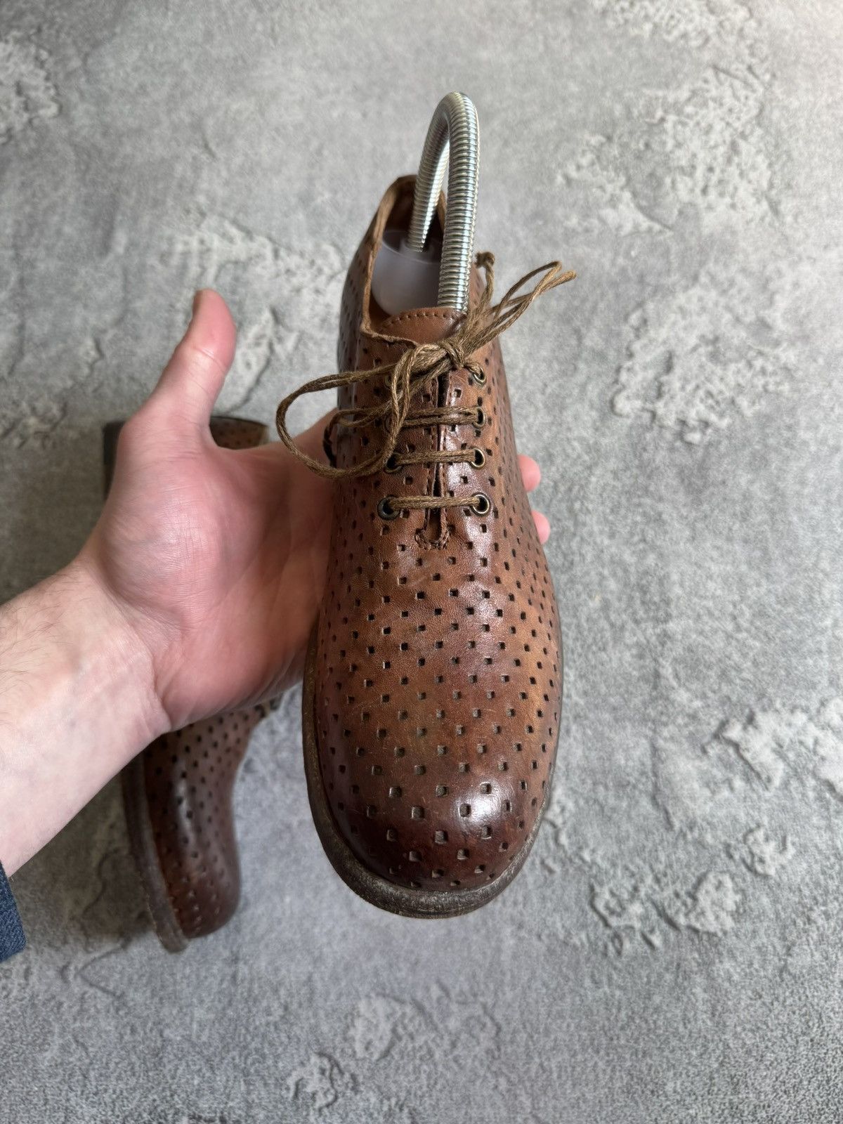 Shoto Shoto 37size leather handcrafted low top shoes boots retro Size US 7 / IT 37 - 8 Thumbnail